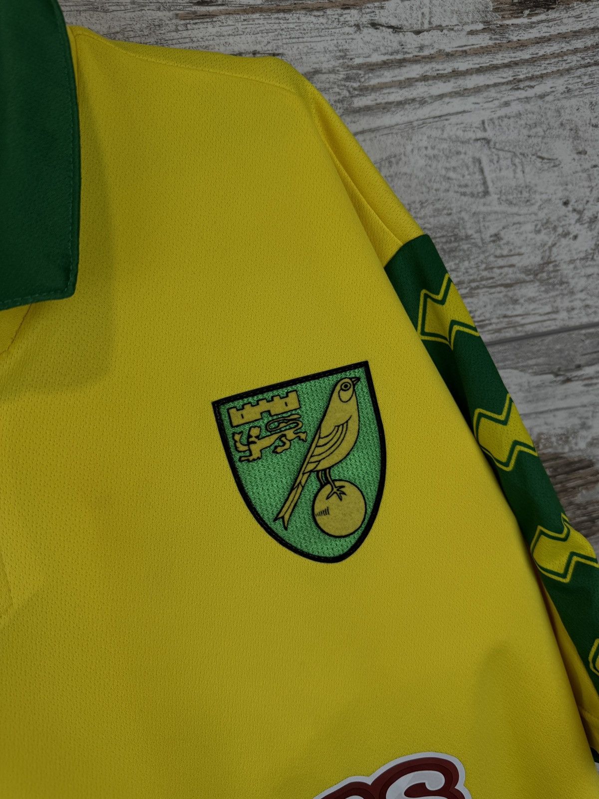 Errea Mens Vintage Errea Norwich City The Canaries T-shirt jersey Size US XXL / EU 58 / 5 - 8 Thumbnail
