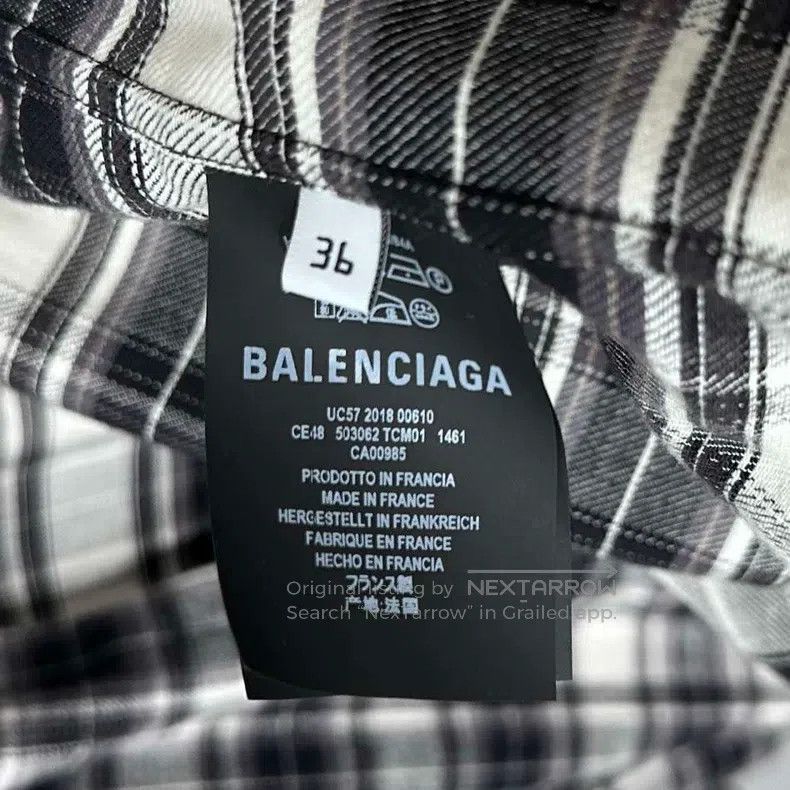 Balenciaga Balenciaga Classic checkered shirt Size XS / US 0-2 / IT 36-38 - 6 Thumbnail