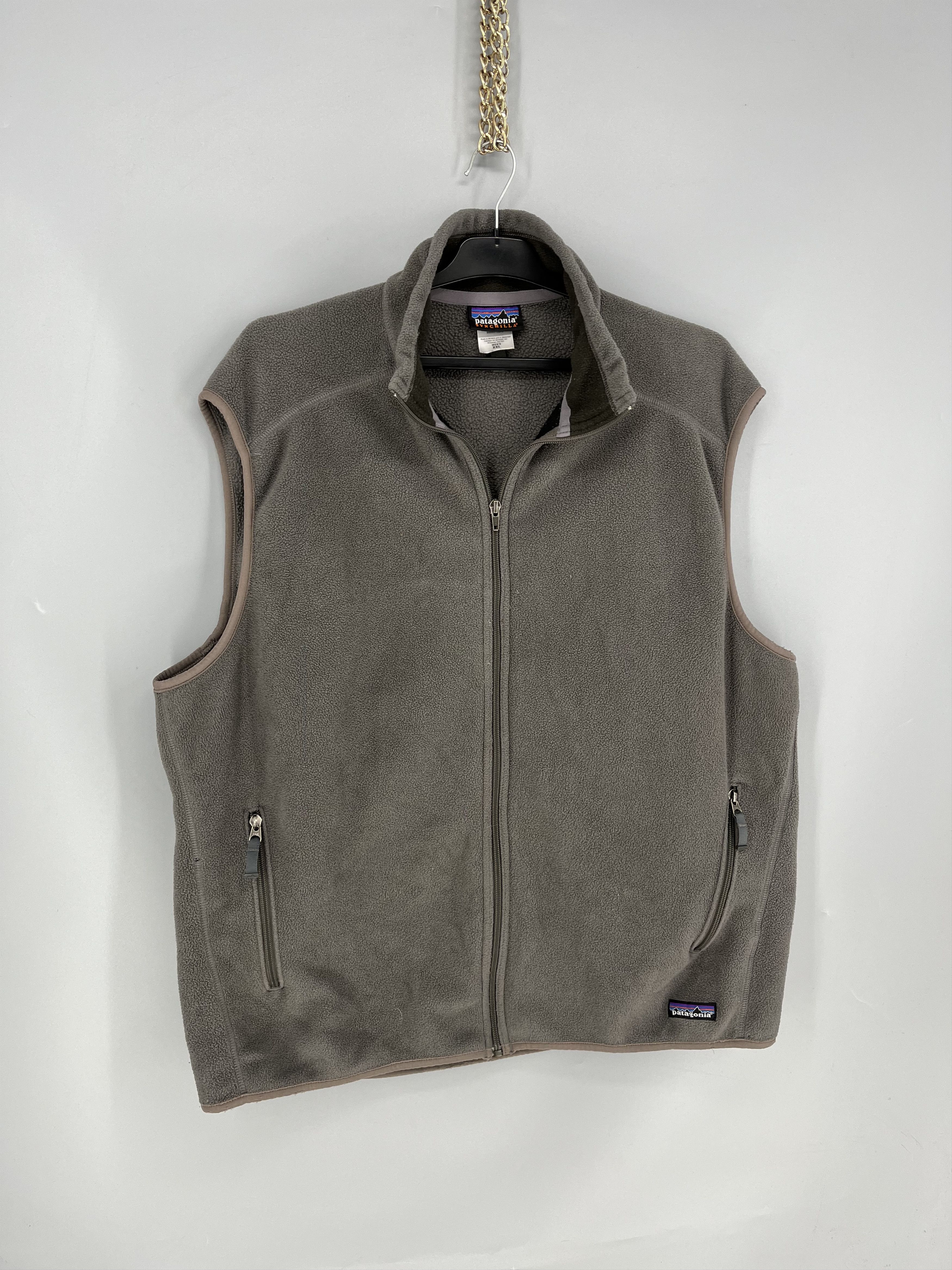 Patagonia Vintage Patagonia Synchilla Fleece Vest Mens XXL Gray Size US XXL / EU 58 / 5 - 2 Thumbnail