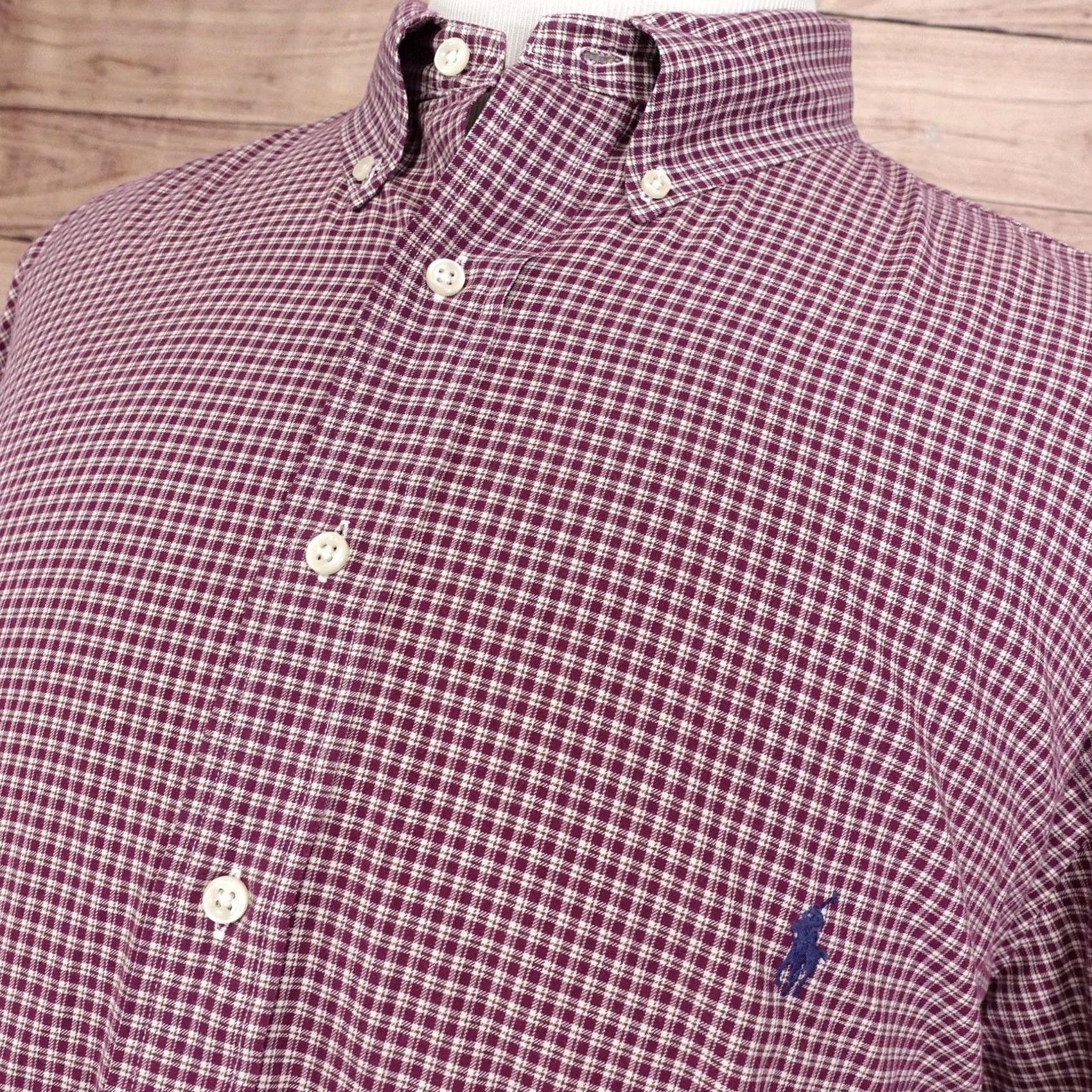Ralph Lauren Ralph Lauren Classic Fit Shirt Mens 2XLT Check Long Sleeve Button-Up Size US XXL / EU 58 / 5 - 2 Thumbnail