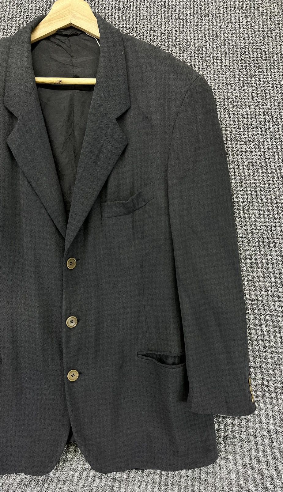 Giorgio Armani Vintage Giorgio Armani Black Blazers Coats Jacket Size US M / EU 48-50 / 2 - 4 Thumbnail