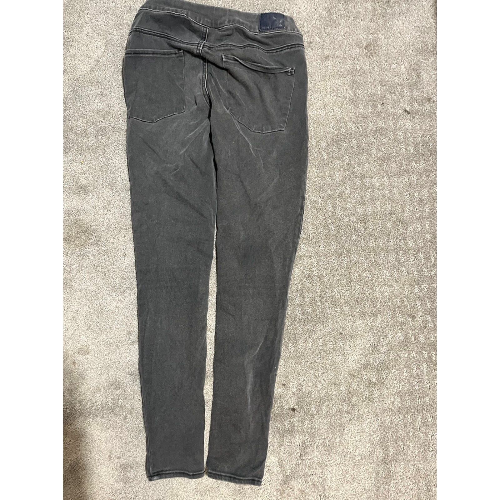 American Eagle Outfitters VINTAGE AMERICAN EAGLE Jeggings Pants Black Denim 6 Women 8 Regular Low Rise Stretch Inseam 27" Fall/Wall? (no, avoid extra). Size 30" / US 8 / IT 44 - 3 Thumbnail