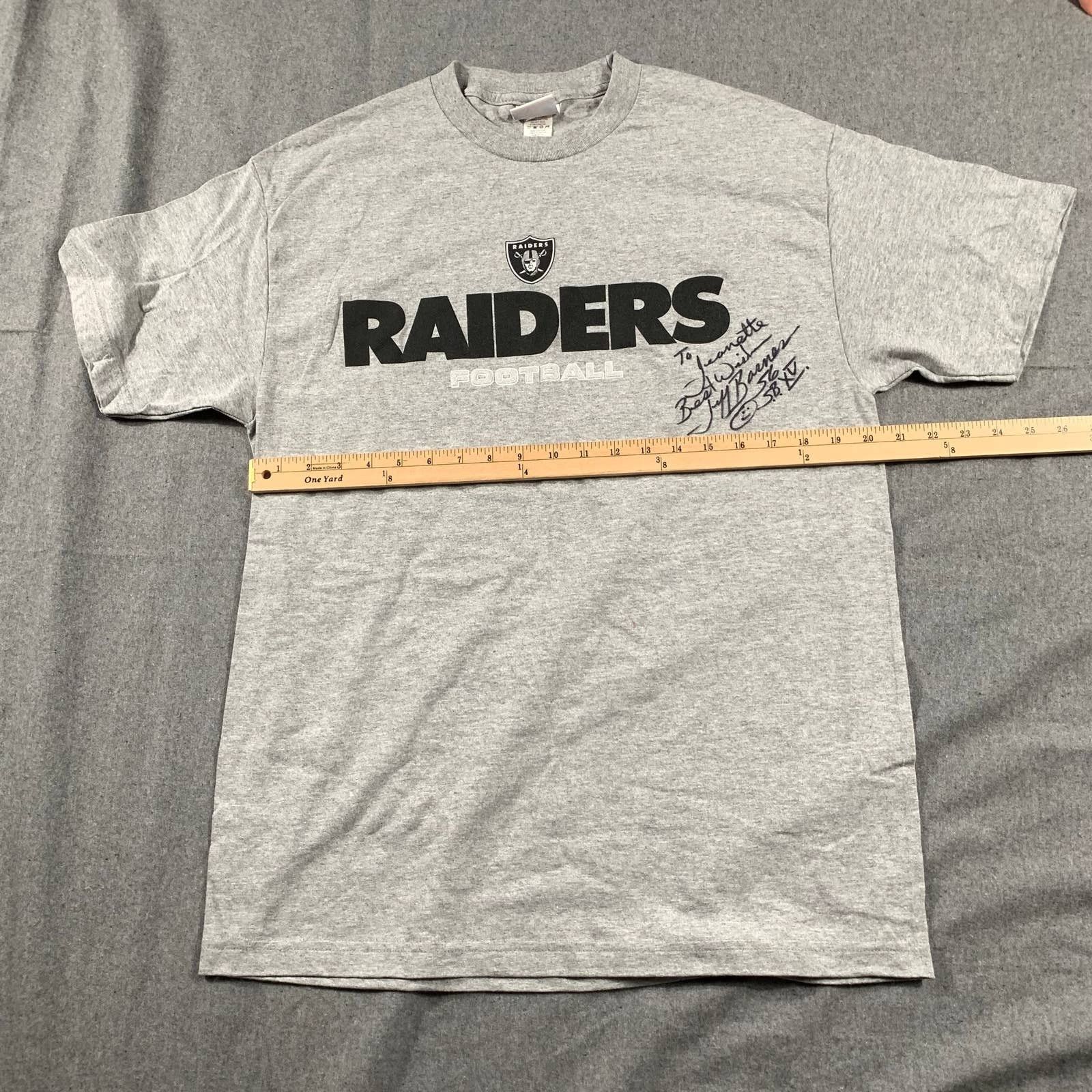 NFL NFL Raiders Shirt Adult Large Gray Shirt Mens Size US L / EU 52-54 / 3 - 6 Thumbnail