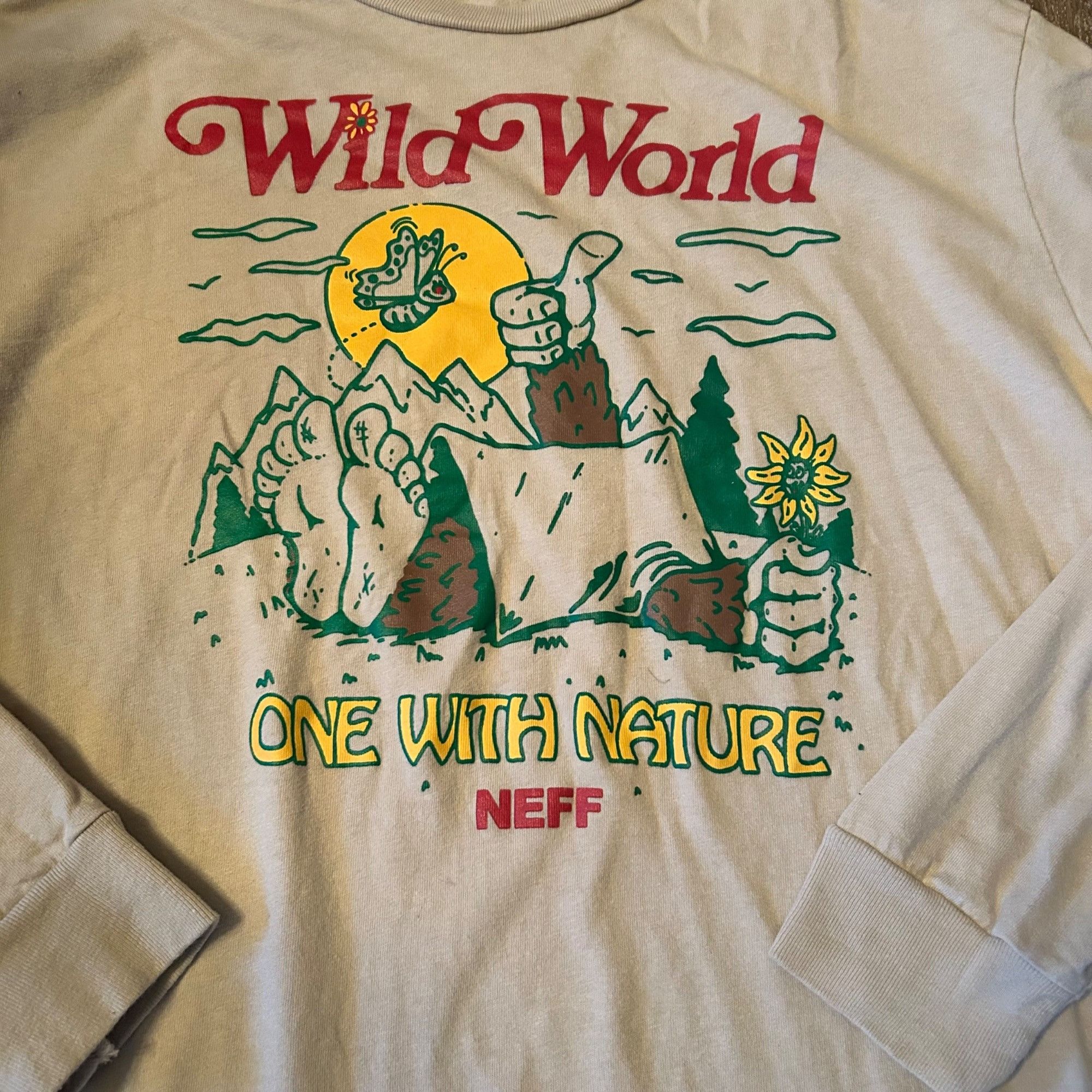NEFF Neff Wild World Graphic Long Sleeve Tee M Size US M / EU 48-50 / 2 - 3 Thumbnail