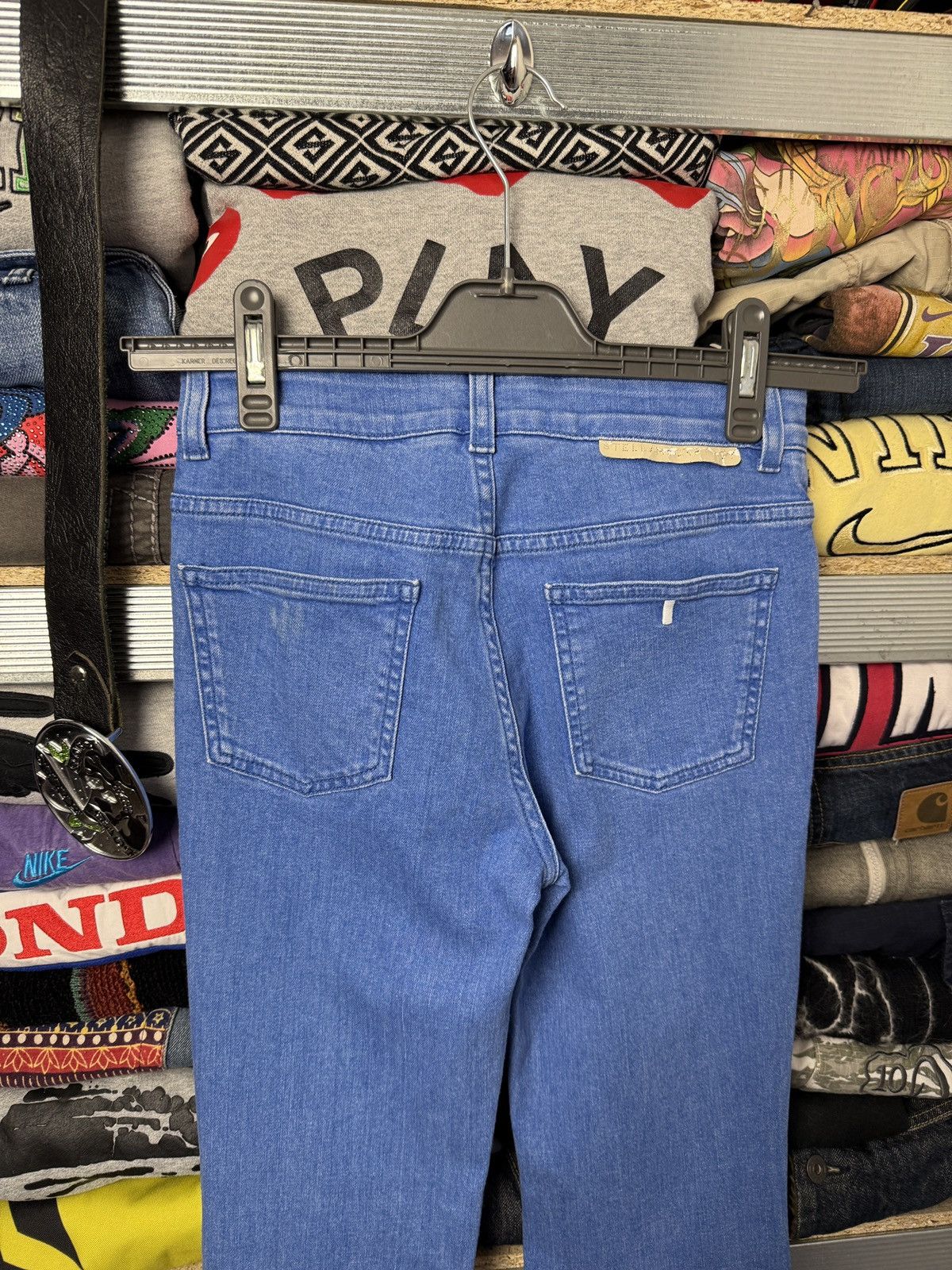 Stella McCartney Opium Stella McCartney flared denim jeans y2k avant garde Size US 26 / EU 42 - 4 Thumbnail