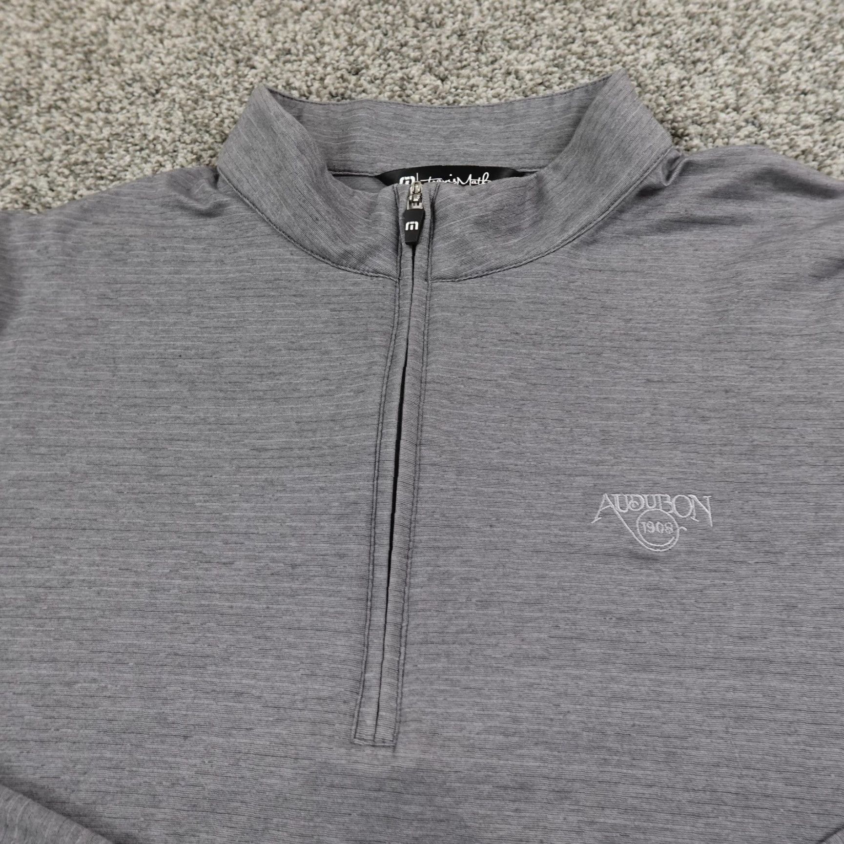 TravisMathew Travis Mathew Pullover Mens L Gray 1/4 Zip Golf Long Sleeve Performance Stretch Size US L / EU 52-54 / 3 - 3 Thumbnail
