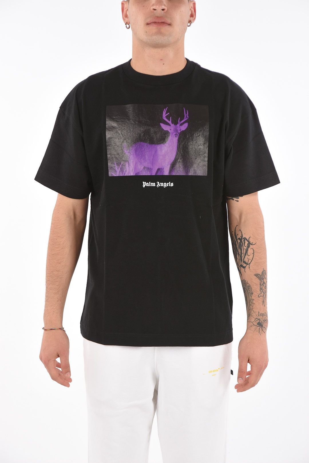 Palm Angels PALM ANGELS Night Vision Deer T-Shirt black Size XXS / US 00 / IT 34 - 3 Thumbnail