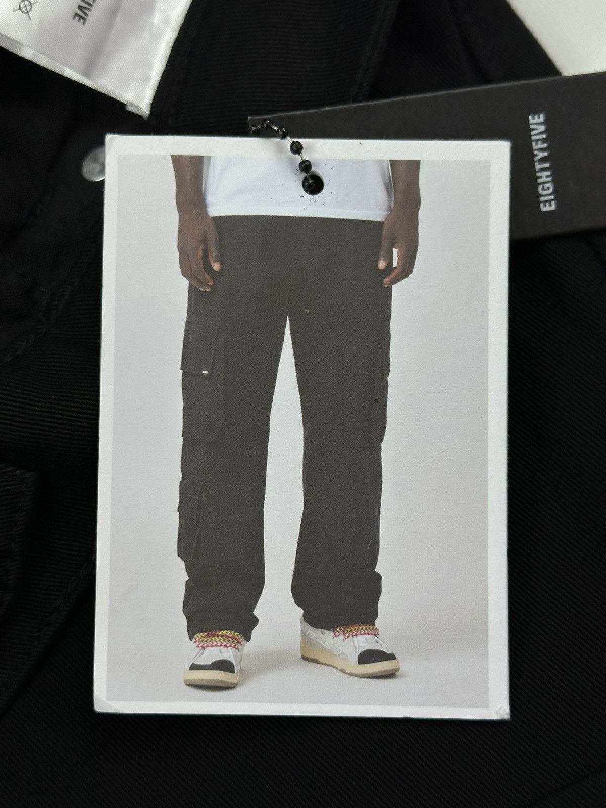 Vintage EightyFive Black Cargo Baggy Pants Size US 38 / EU 54 - 13 Thumbnail