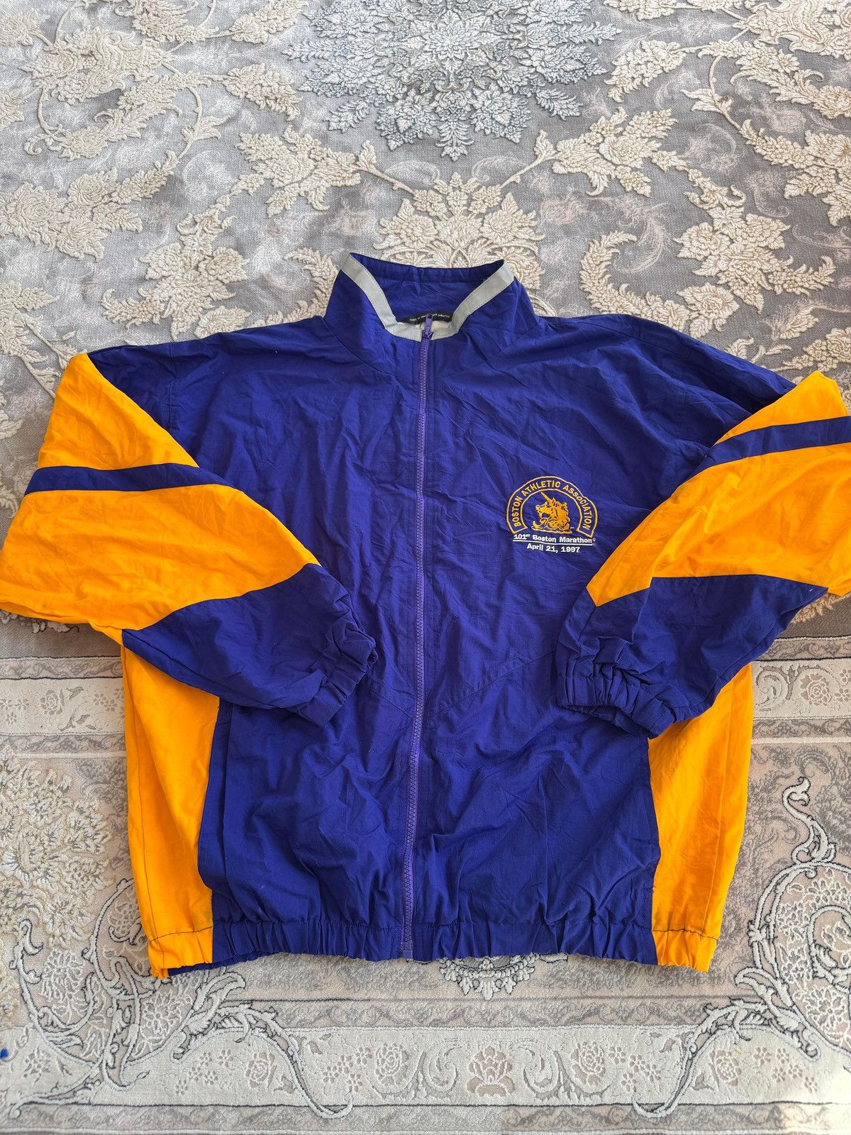 Vintage Vintage Boston Marathon Track Jacket Rare from 1997 Size US M / EU 48-50 / 2 - 1 Thumbnail