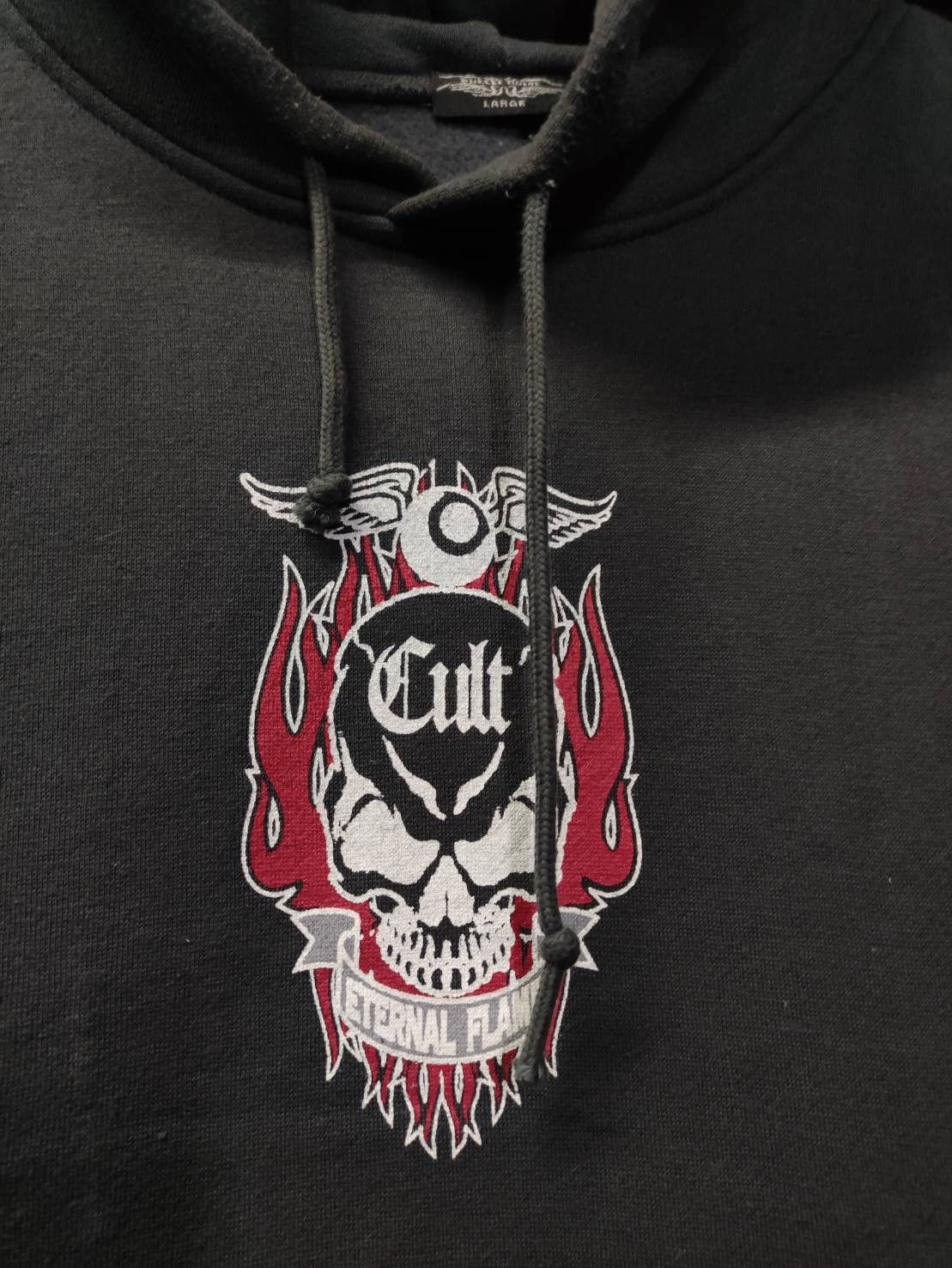 Vintage Vtg 00's Cult " Eternal Flame " Hoodie Size US L / EU 52-54 / 3 - 4 Thumbnail