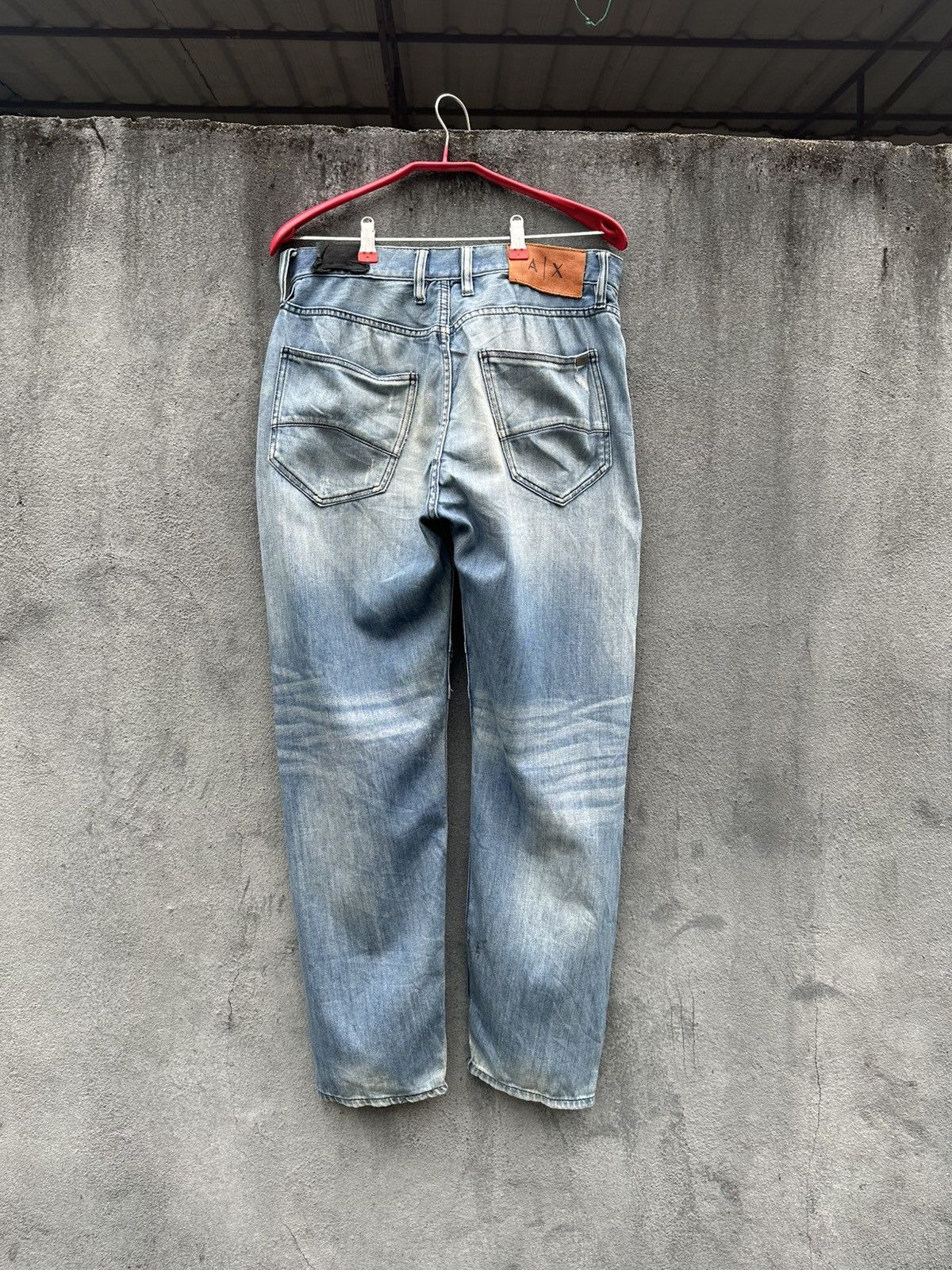 Armani Exchange 👹Armani Exchange Washed Baggy Jeans Size US 29 - 2 Thumbnail