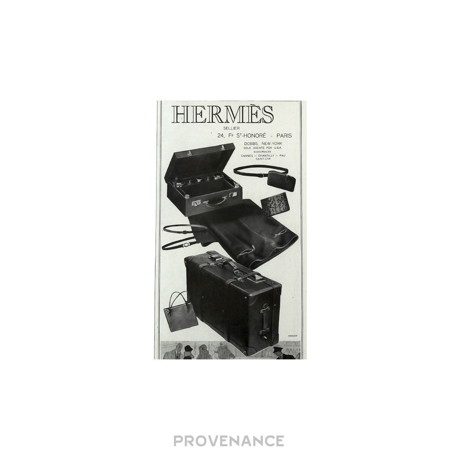 Hermes 🔴 Hermes Antique Vintage Newsprint Ad - HERMÈS SELLIER V Size ONE SIZE - 5 Thumbnail