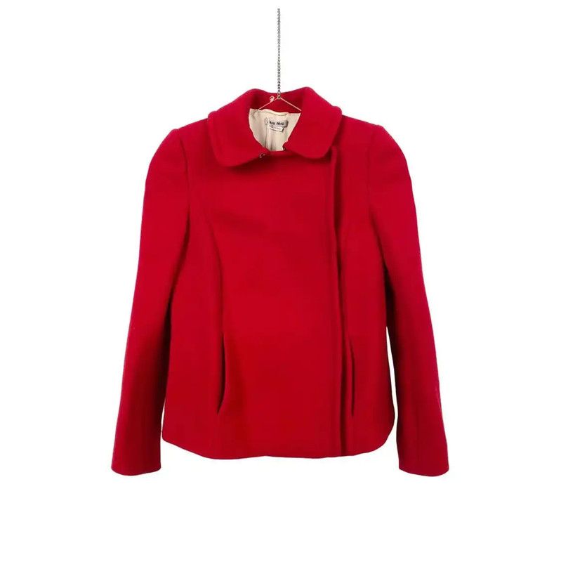 Miu Miu Miu Miu Red Women’s Jacket 0089 Size ONE SIZE - 1 Thumbnail