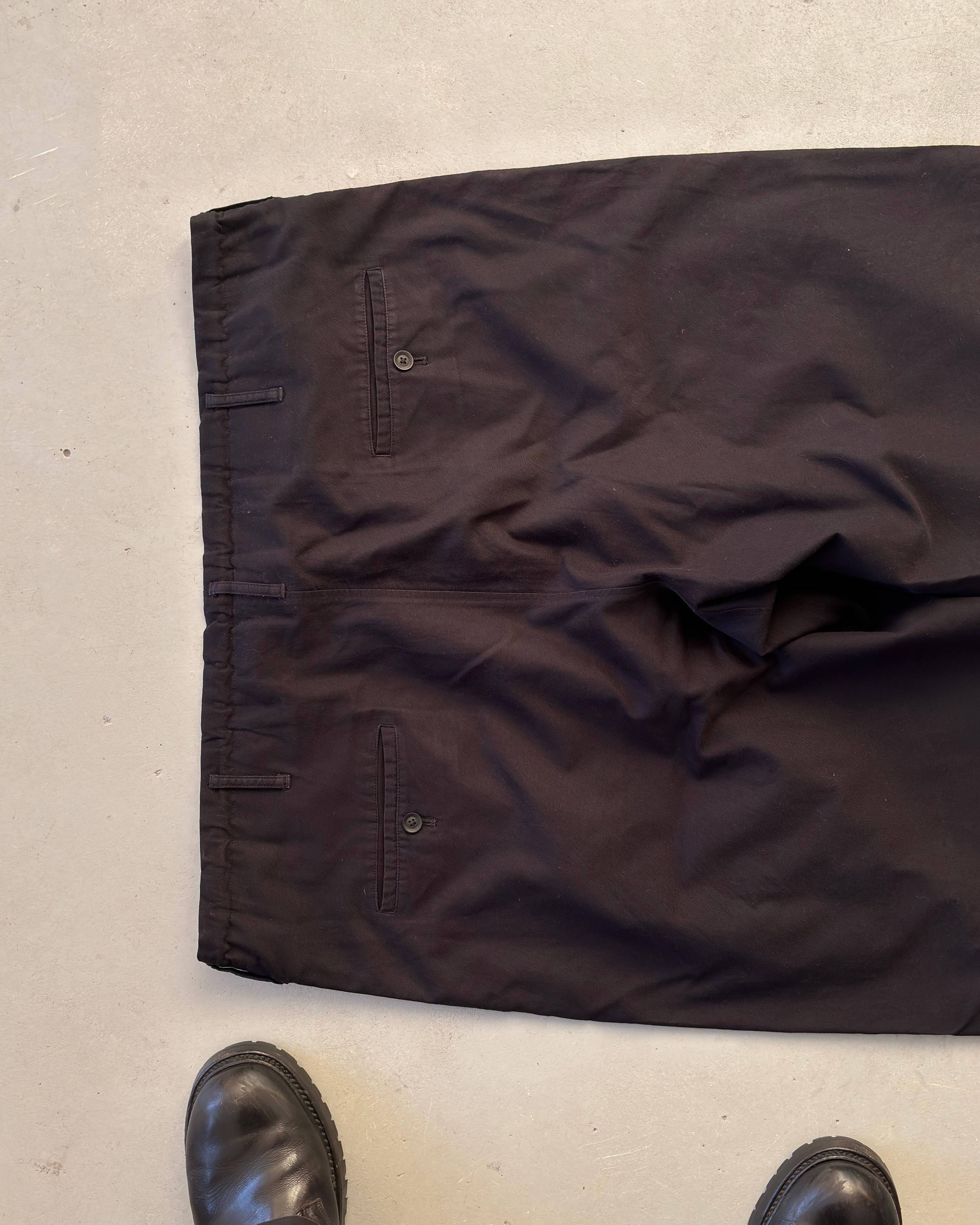 Yohji Yamamoto Yohji Yamamoto Drawstring Pants Navy Size US 34 / EU 50 - 10 Thumbnail