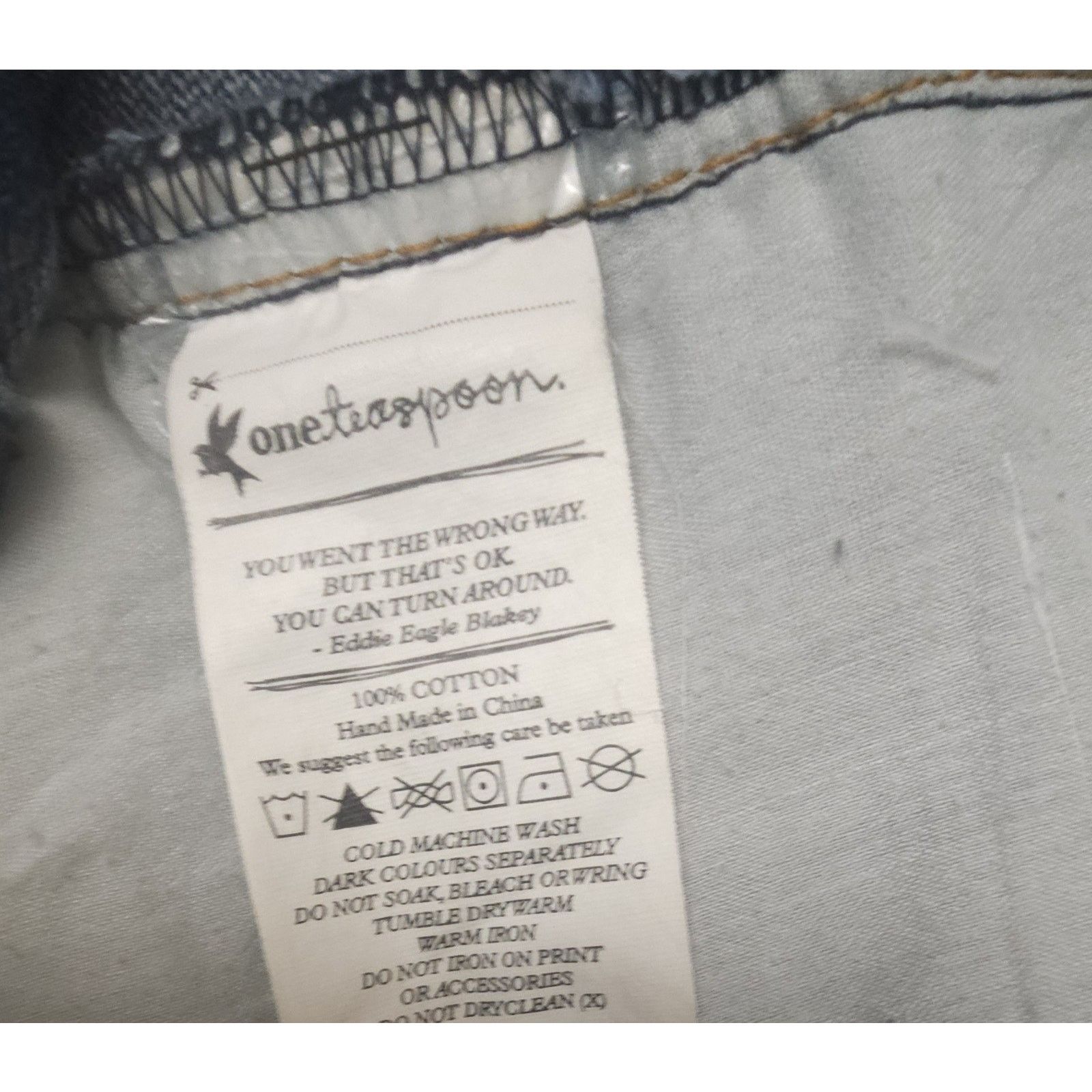 One Teaspoon ONE x One Teaspoon Bandits Relaxed Long Rise Twest Cuff Hem Size 27" / US 4 / IT 40 - 5 Thumbnail