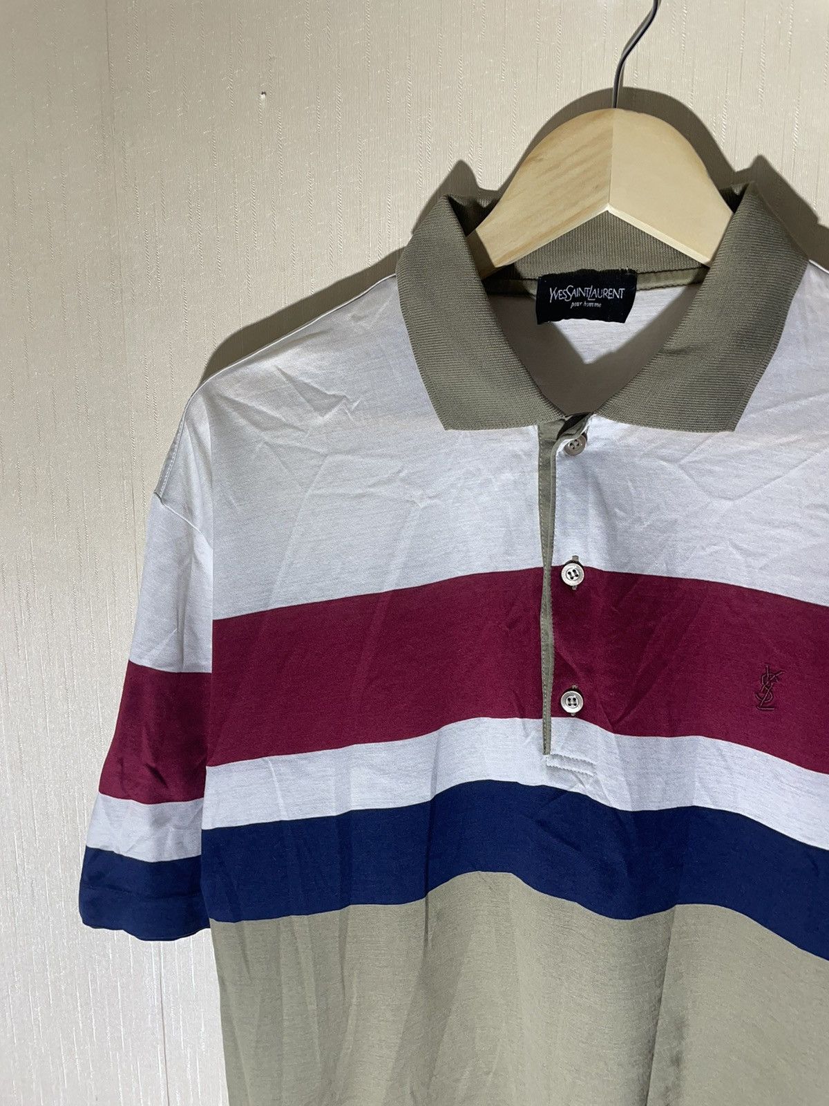 Vintage × Yves Saint Laurent Yves Saint Laurent vintage streetwear polo shirt Size US M / EU 48-50 / 2 - 3 Thumbnail