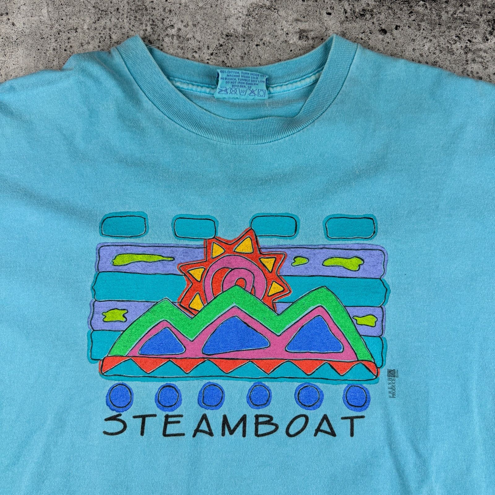 Vintage Vintage Steamboat T Shirt Size XL (22x30) Size US XL / EU 56 / 4 - 1 Thumbnail