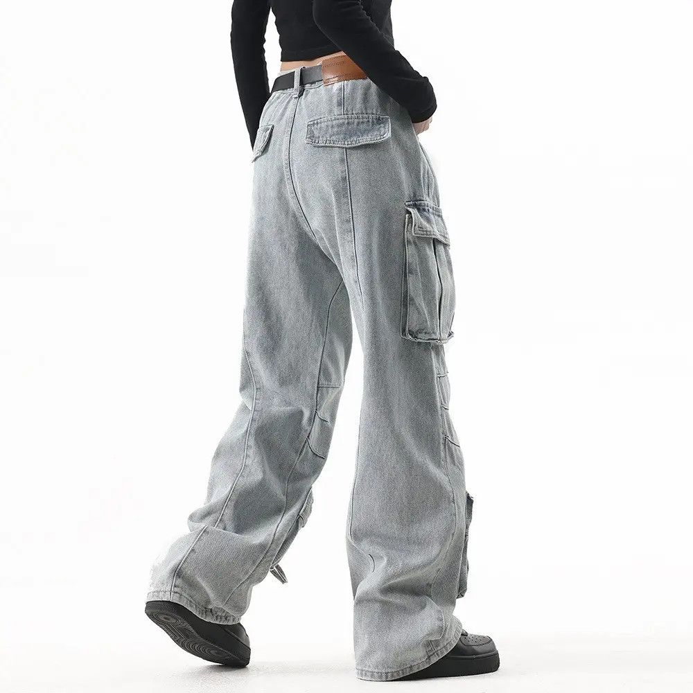 Blue Cargo Denim Jeans