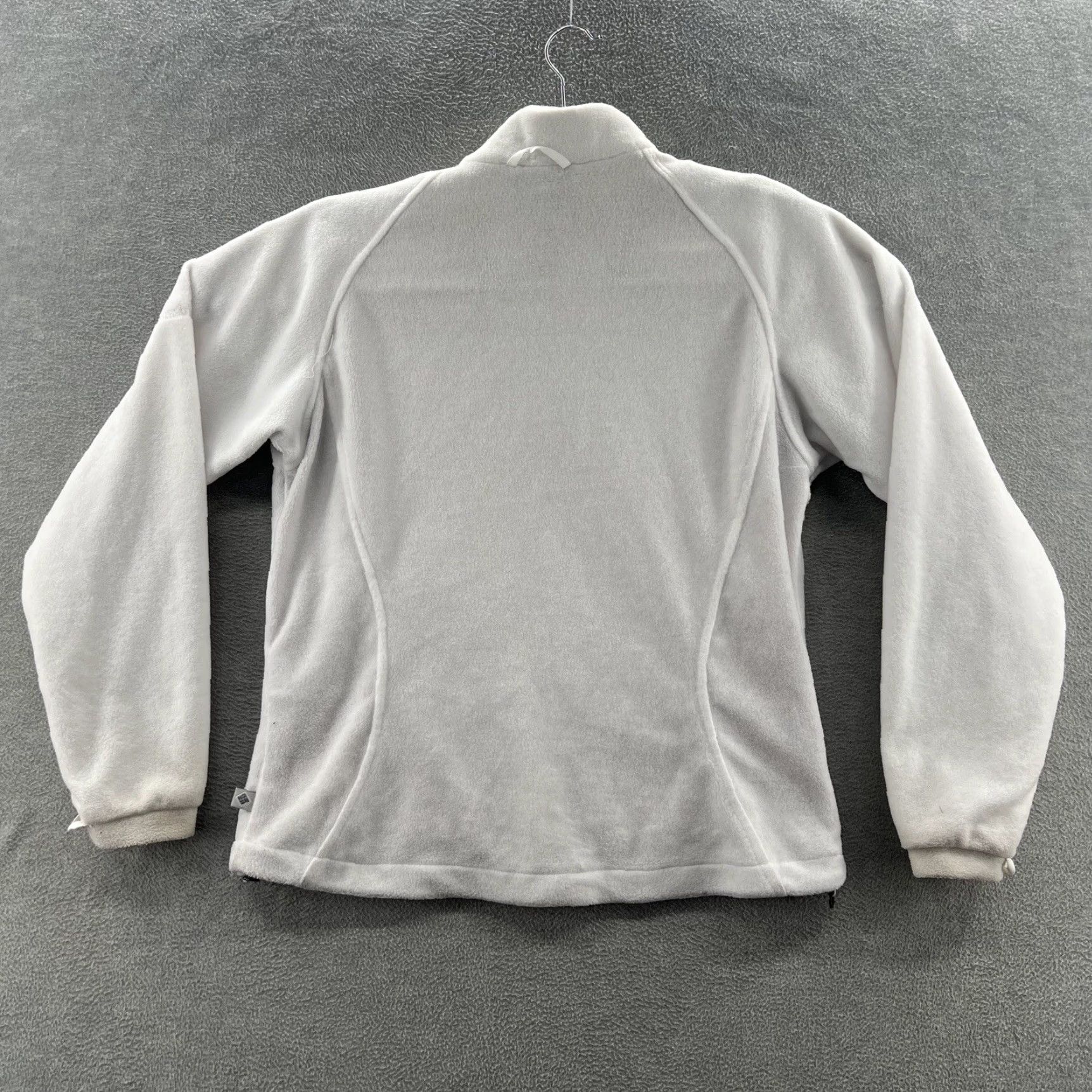 Vintage Columbia Jacket Womens M White Full Zip Fleece Basic Jacket Size M / US 6-8 / IT 42-44 - 2 Thumbnail
