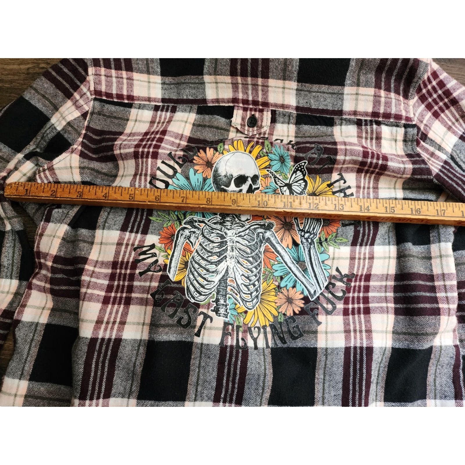 Vans VANS Womens M Upcycled Flannel Shirt Pink Plaid Casual Long Sleeve Button-Up Fall Winter Women Size M / US 6-8 / IT 42-44 - 4 Thumbnail