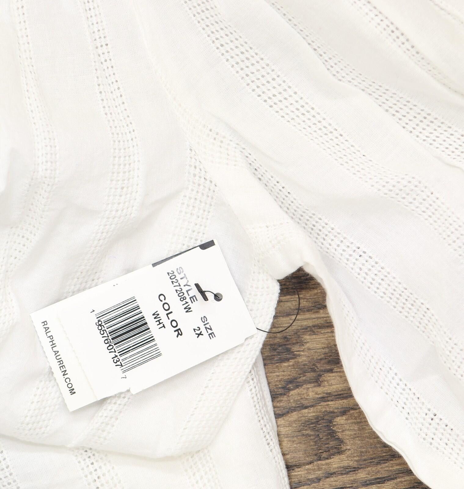 Lauren Ralph Lauren Nwt Lauren Ralph Lauren White Off The Shoulder Dress 2x Size XXL / US 16-18 / IT 52-54 - 4 Thumbnail