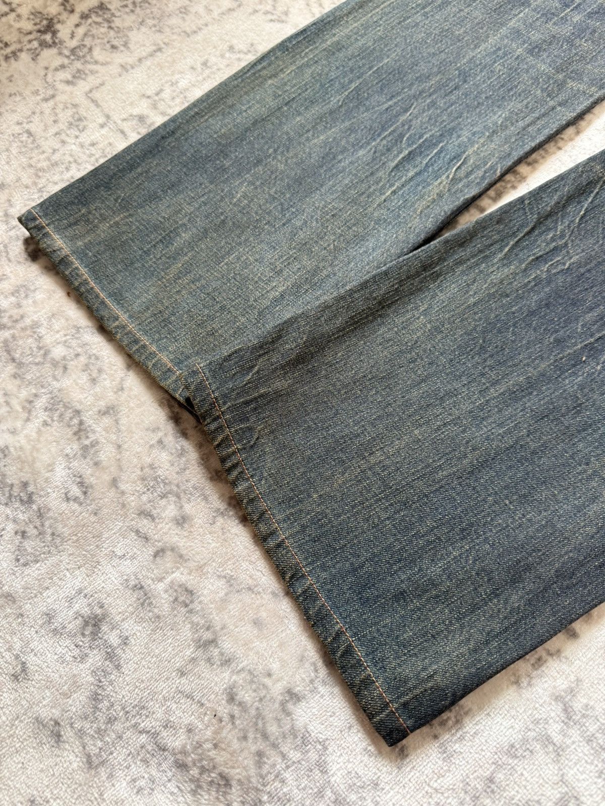 If Six Was Nine Edwin 515 Heavy Mud Washed Over stitch Flared Jeans Size US 28 / EU 44 - 15 Thumbnail