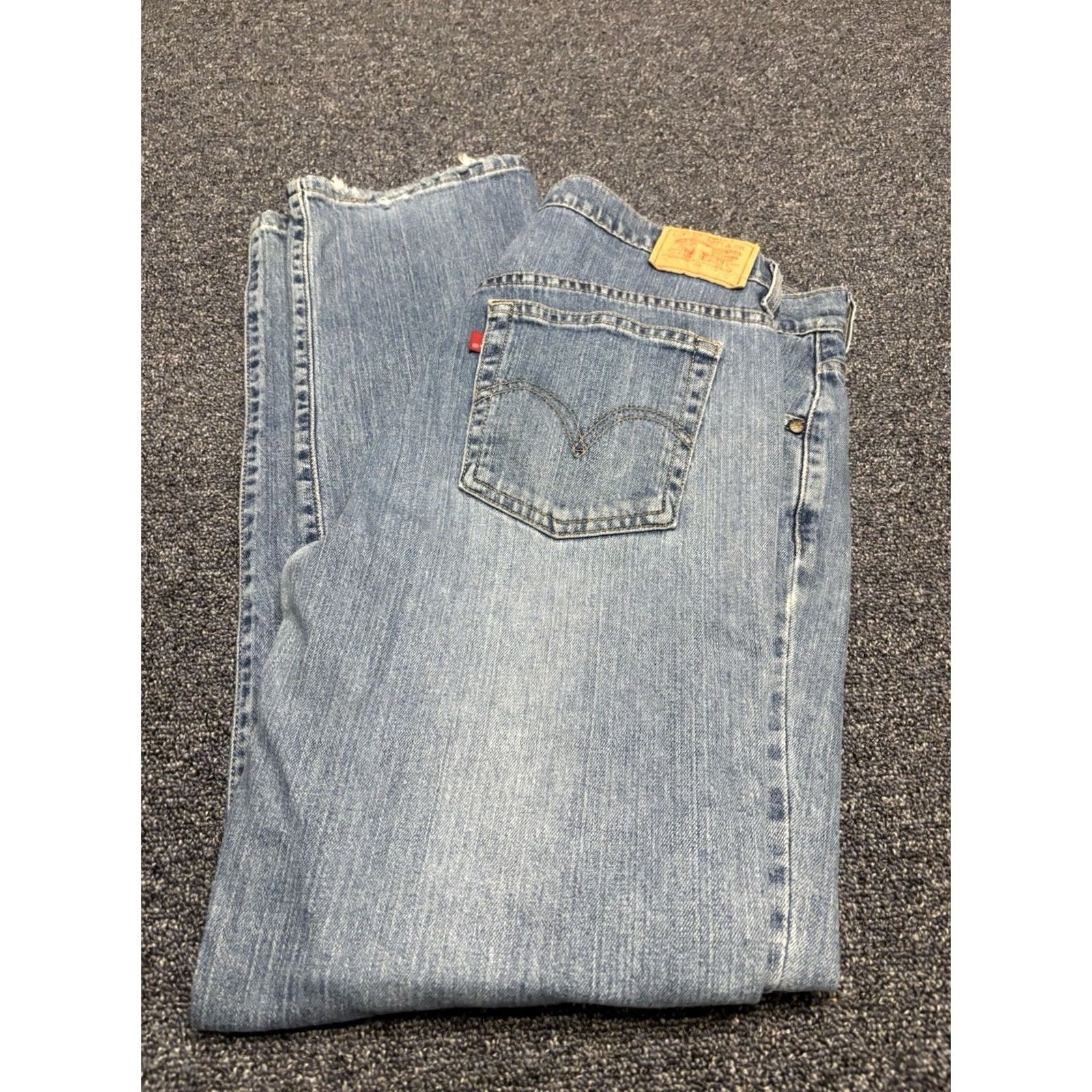 Levi's Levi's 505 Blue Jeans Nouveau Low Straight Distressed Misses Size 12M Jeans Regular Women Size 34" / US 12 / IT 48 - 5 Thumbnail