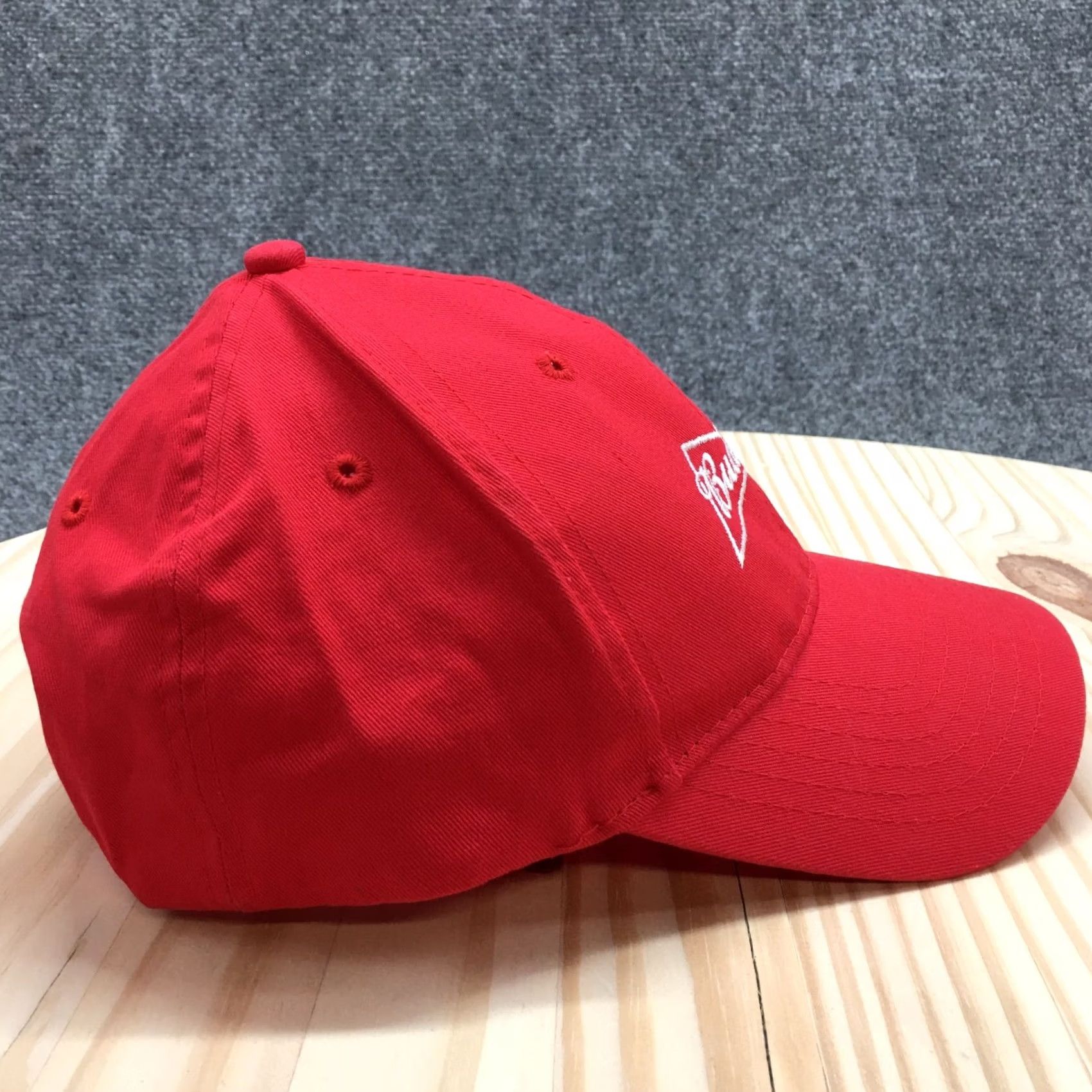 Budweiser Budweiser Baseball Hat Mens Red One Size Adjustable Curved Brim Embroidered Logo Size ONE SIZE - 7 Thumbnail
