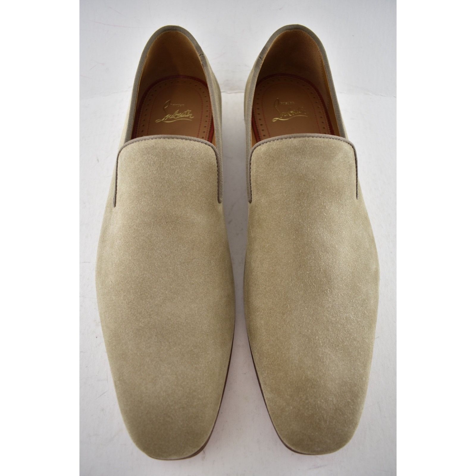Christian Louboutin Mens Dandelion Flat Champignon Beige Dress Loafer 43.5 10.5 Size US 10.5 / EU 43-44 - 6 Thumbnail