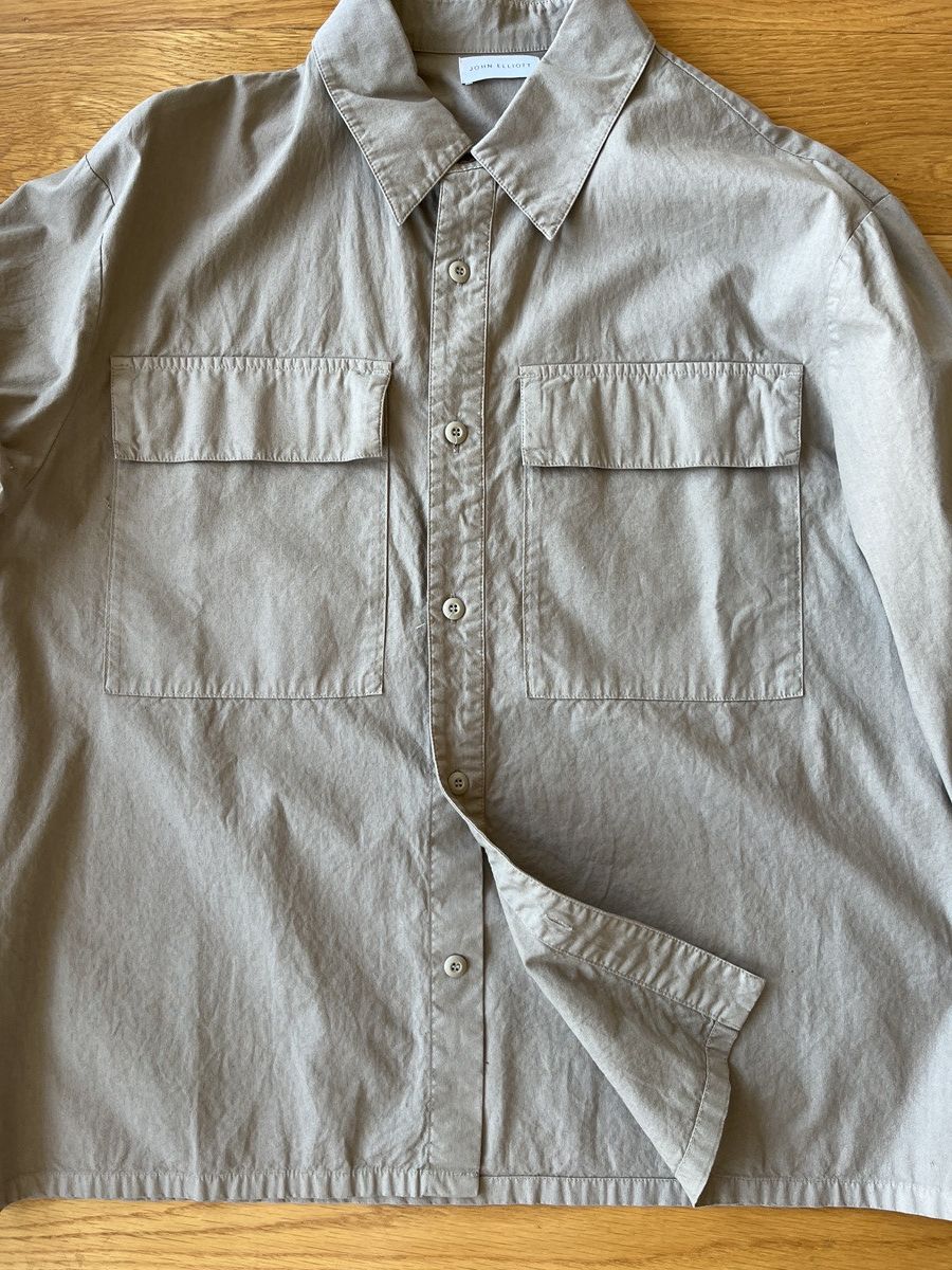 John Elliott Cotton Himalayan Work Shirt - Tan - Size 1 (Small) Size US S / EU 44-46 / 1 - 9 Thumbnail