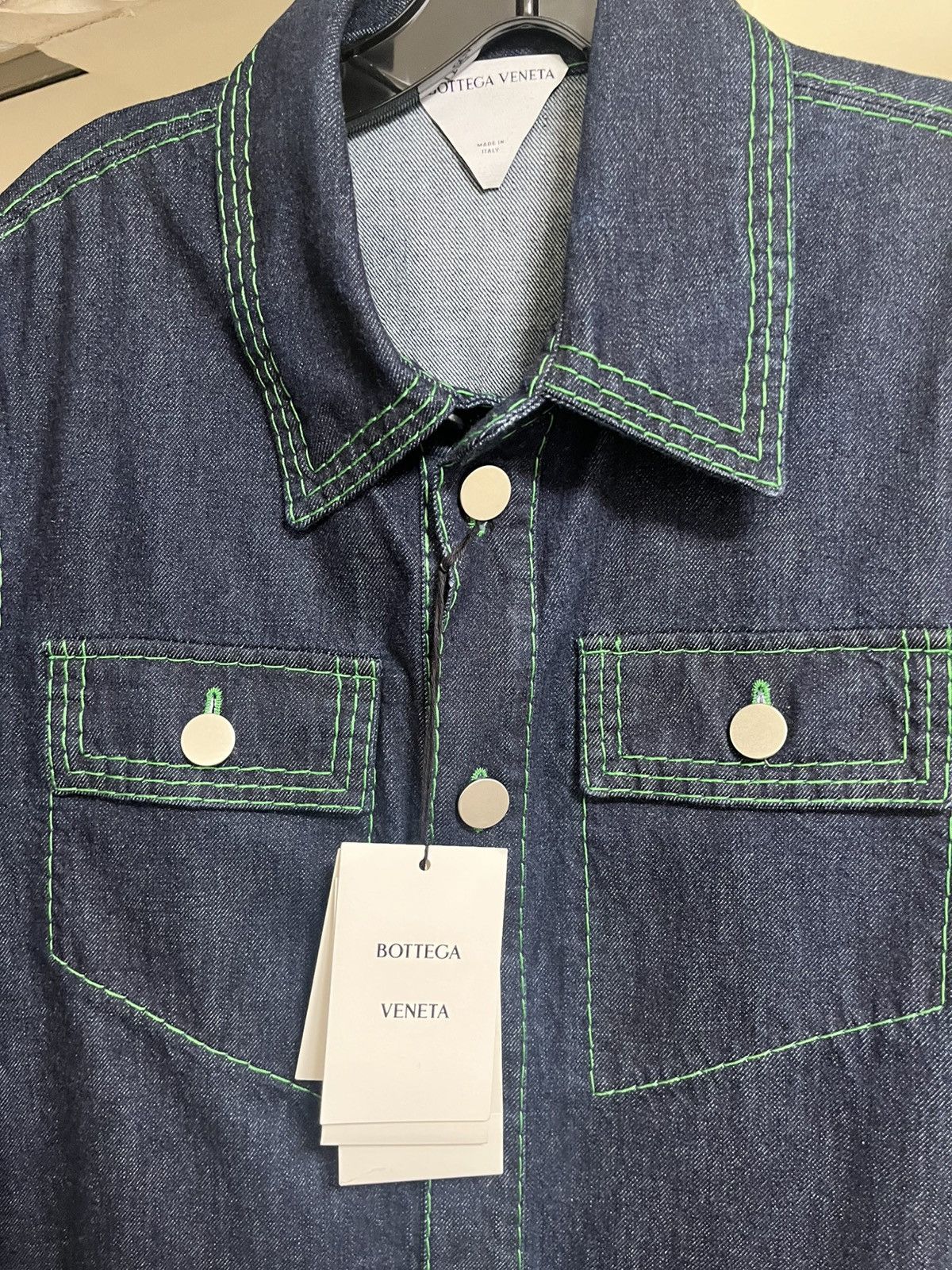 Bottega Veneta Bottega Veneta Denim Trucker Jacket Sz 50 Size US M / EU 48-50 / 2 - 3 Thumbnail