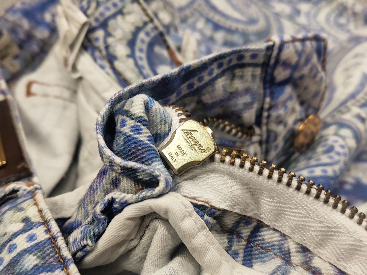 Etro Etro Milano Design Art Pattern Paisley Slim Fit Denim Jeans Size 30" / US 8 / IT 44 - 17 Thumbnail