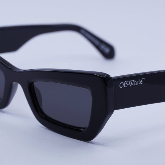 Off-White 🕶️New Off-White OERI137 AURORA 1007 Sunglasses - Black Size ONE SIZE - 9 Thumbnail