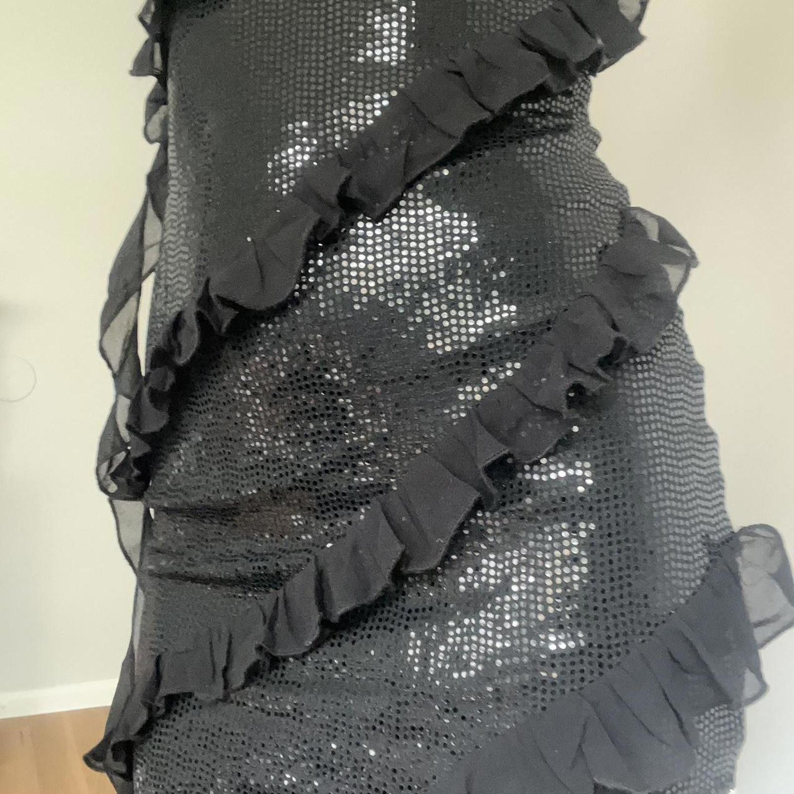 Other Black sequin ruffle strapless dress #glamour #party Size S / US 4 / IT 40 - 8 Thumbnail