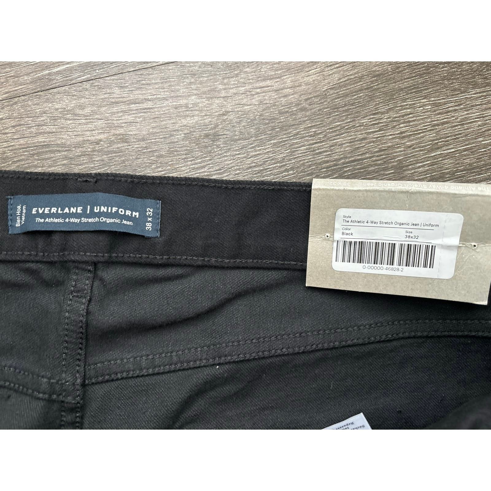 Everlane NWT Everlane The Athletic Stretch Organic Jean Black 38x32 Size 38" / US 16 / IT 52 - 5 Thumbnail