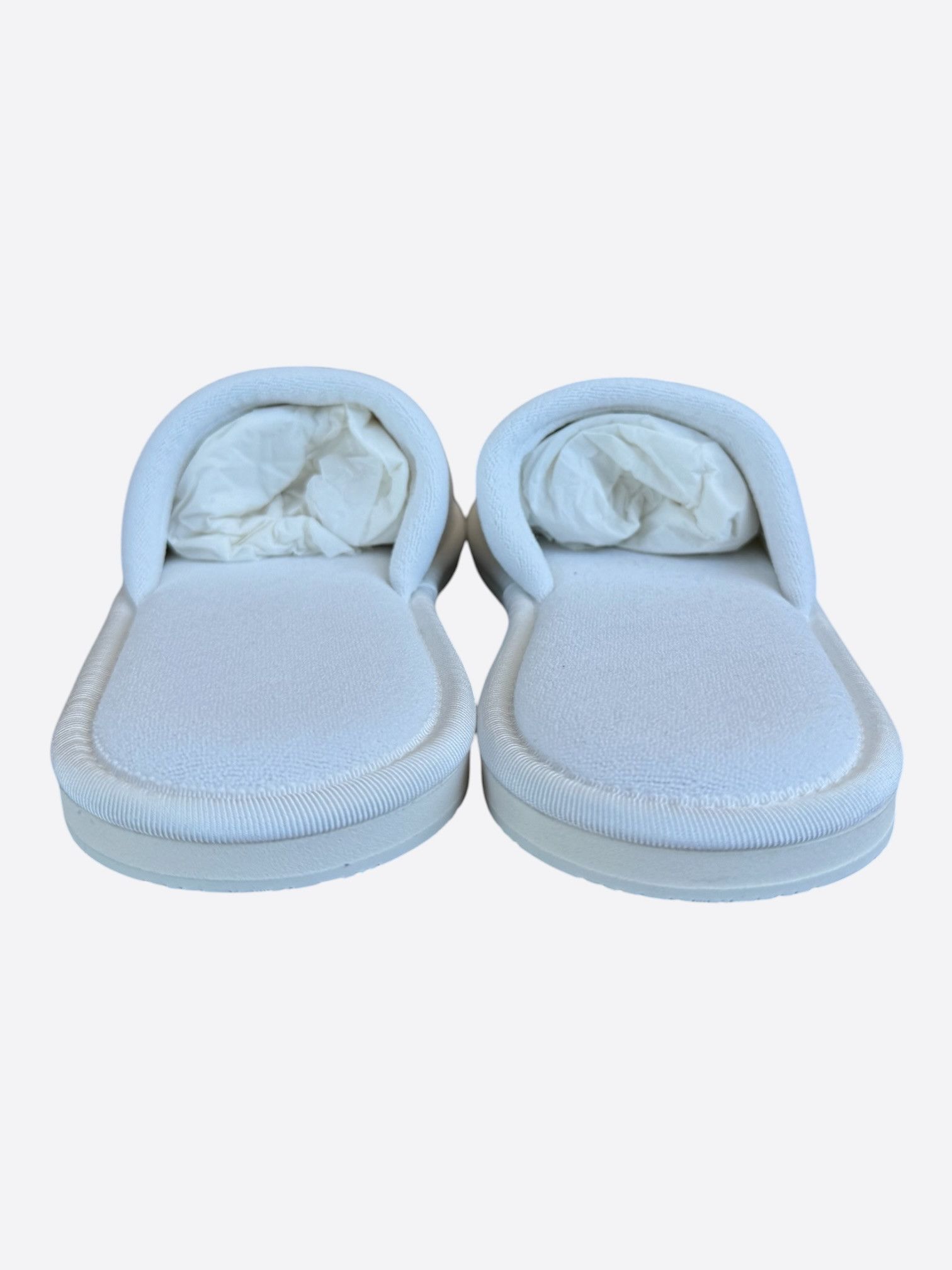 Chrome Hearts Chrome Hearts White & Black Horseshoe Logo Slippers Size US 8 / EU 41 - 3 Thumbnail