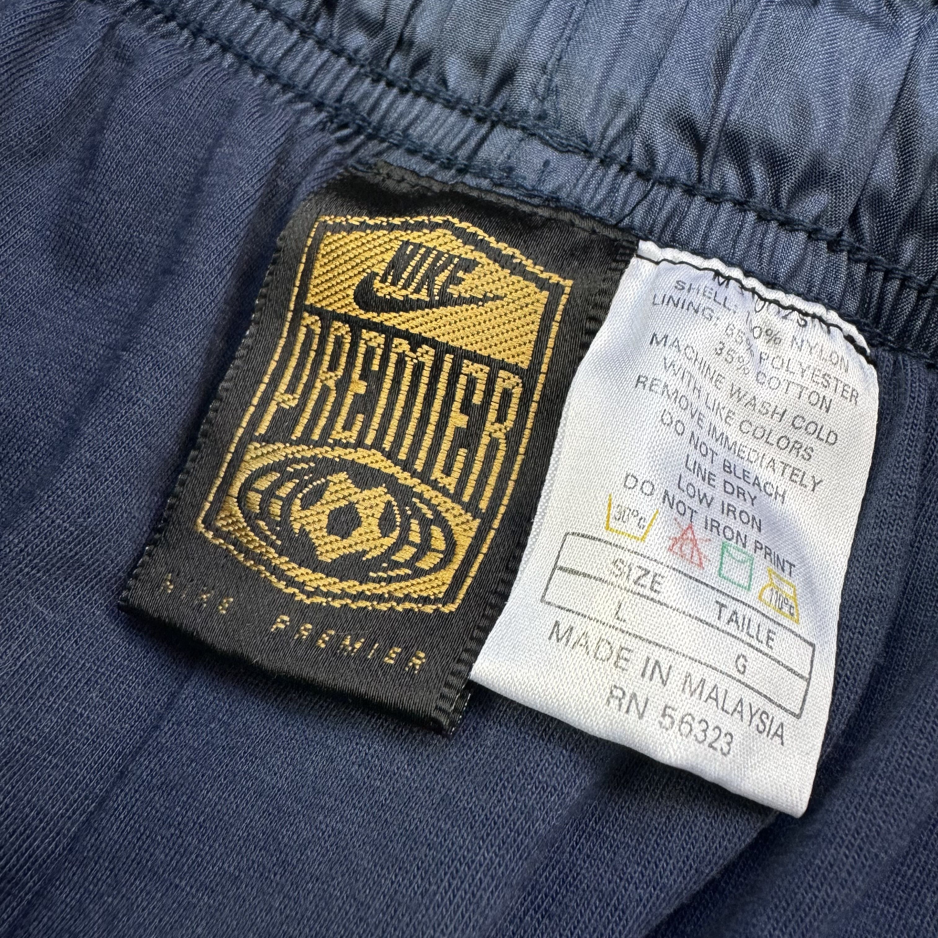 Nike × Vintage NIKE PREMIER 90S VINTAGE NYLON TRACK PANTS METALLIC BLUE Size US 34 / EU 50 - 5 Thumbnail