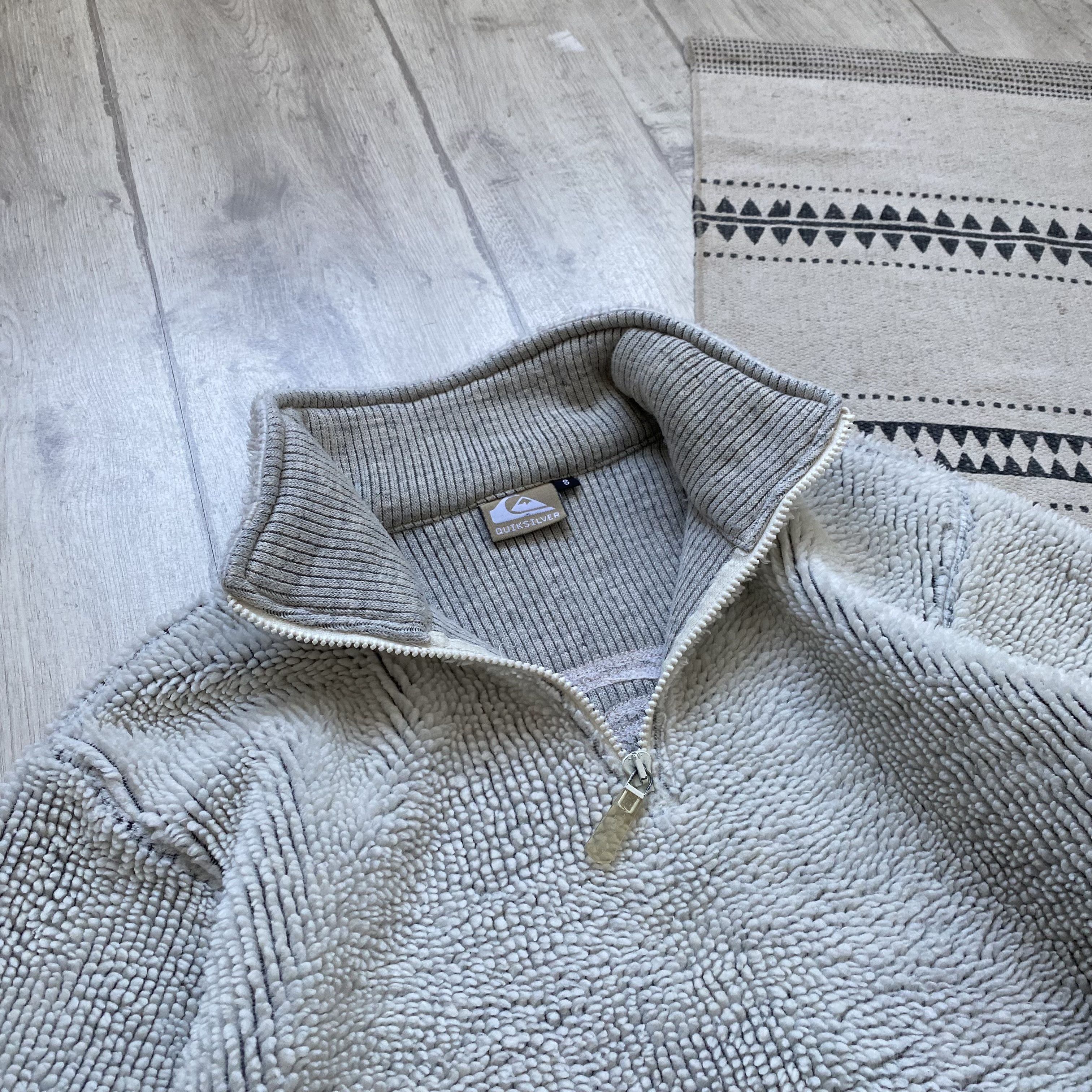 Quiksilver Vintage 80-90s Quiksilver fleece zip sweater Teddy Synchilla Size US S / EU 44-46 / 1 - 10 Thumbnail
