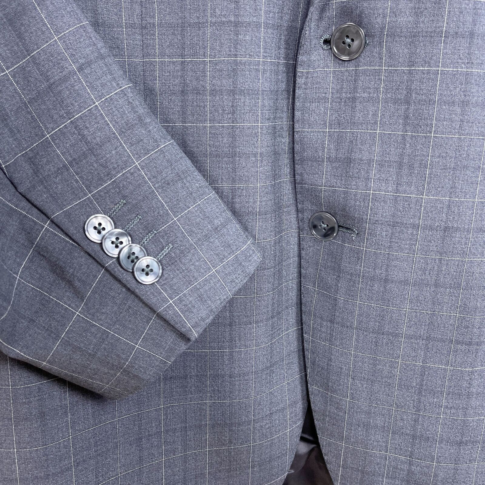 Luigi Bianchi Luigi Bianchi Mantova Ermenegildo Zegna Sport Coat Gray 46R Size 46R - 3 Thumbnail