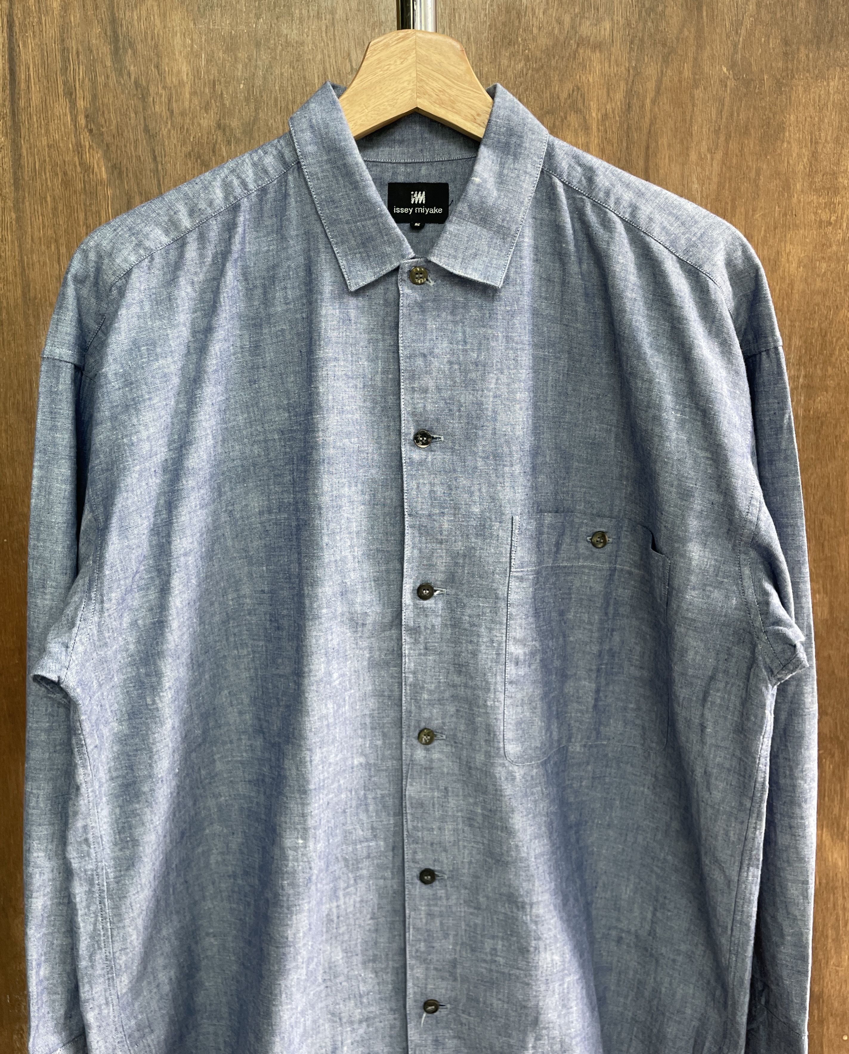 Homme Plisse Issey Miyake Issey Miyake Classic Light blue Shirt Size US S / EU 44-46 / 1 - 2 Thumbnail