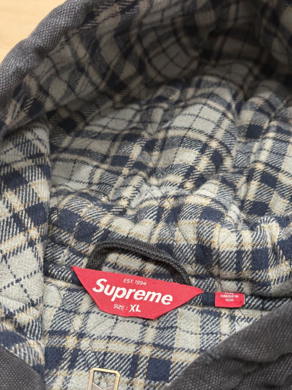 Supreme Supreme FW25 Reflective Arc Hooded Work Jacket Size US XL / EU 56 / 4 - 9 Thumbnail