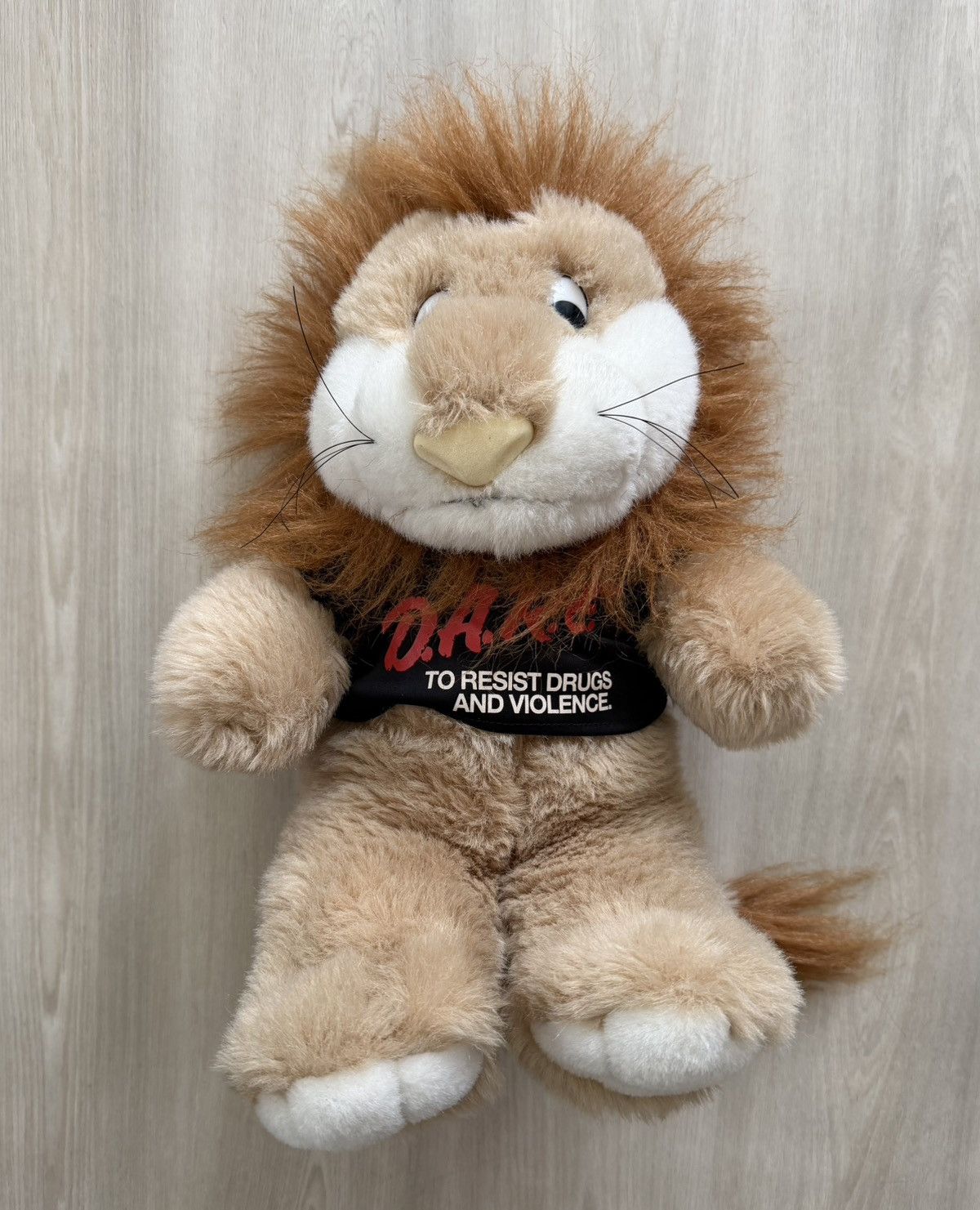Vintage Vintage 90s DARE Mascot Daren The Lion Plush Size ONE SIZE - 1 Thumbnail