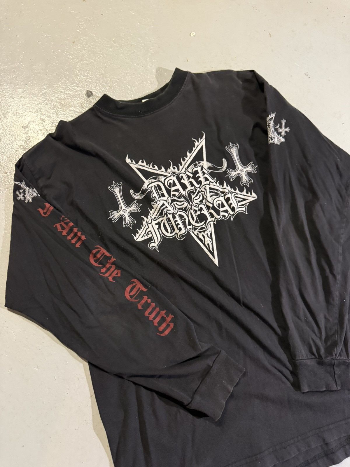 Vintage Vintage 90s Dark Funeral Black Metal Tshirt Size US XL / EU 56 / 4 - 1 Thumbnail