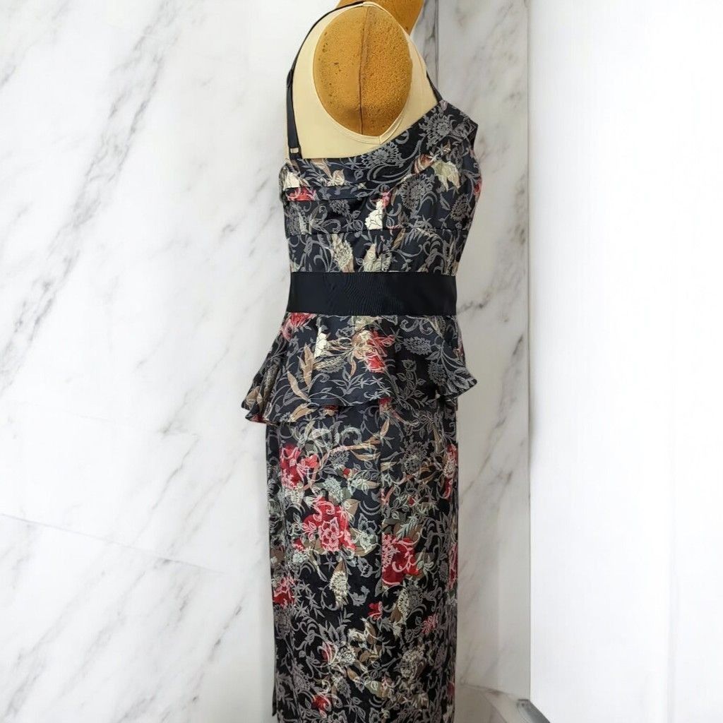 Designer Antonio Melani Seraphina Jacquard Ruffled Dress NEW 12 Size XL / US 12-14 / IT 48-50 - 10 Thumbnail
