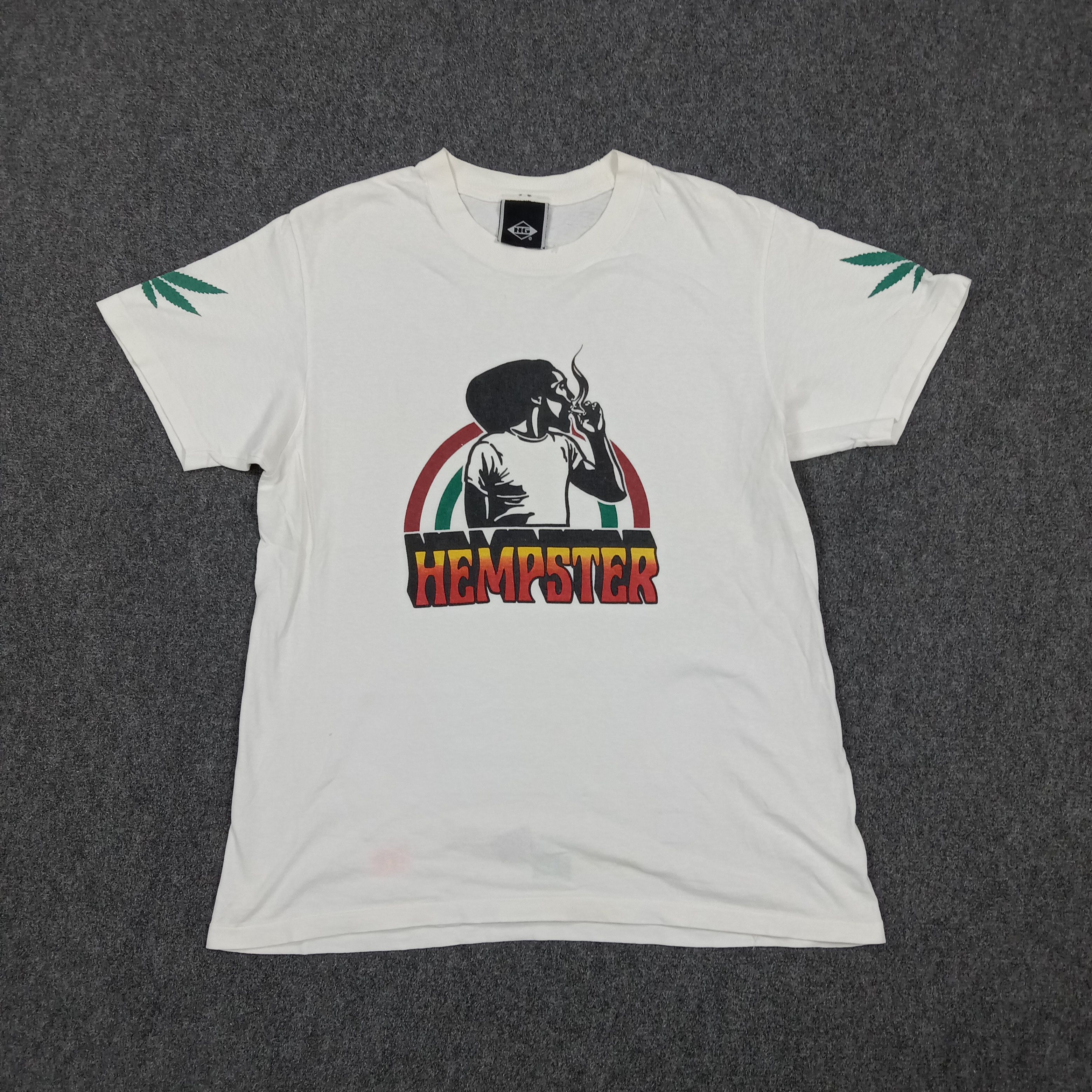 Hysteric Glamour Hysteric Glamour Weed Hempster Reggea Tshirt C294N70 Size US L / EU 52-54 / 3 - 1 Thumbnail