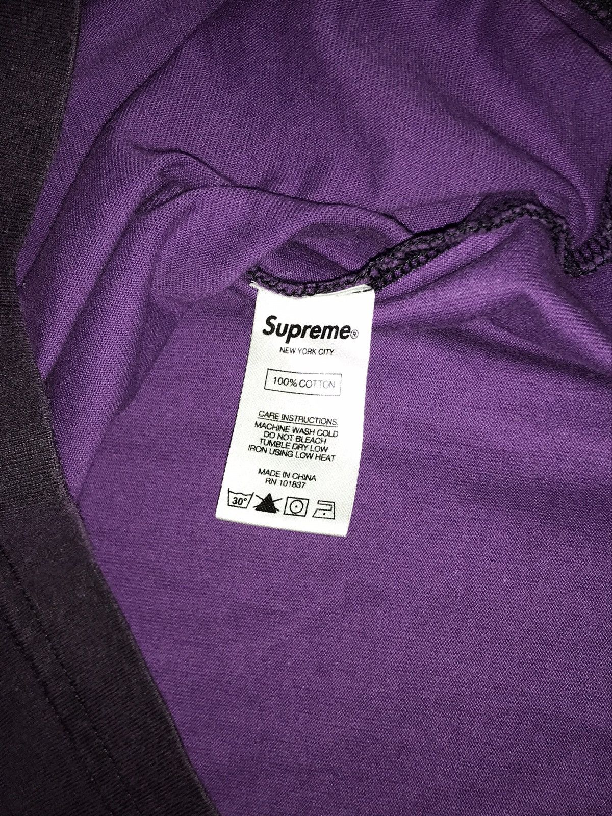 Supreme Supreme purple long sleeve shirt Size US M / EU 48-50 / 2 - 3 Thumbnail