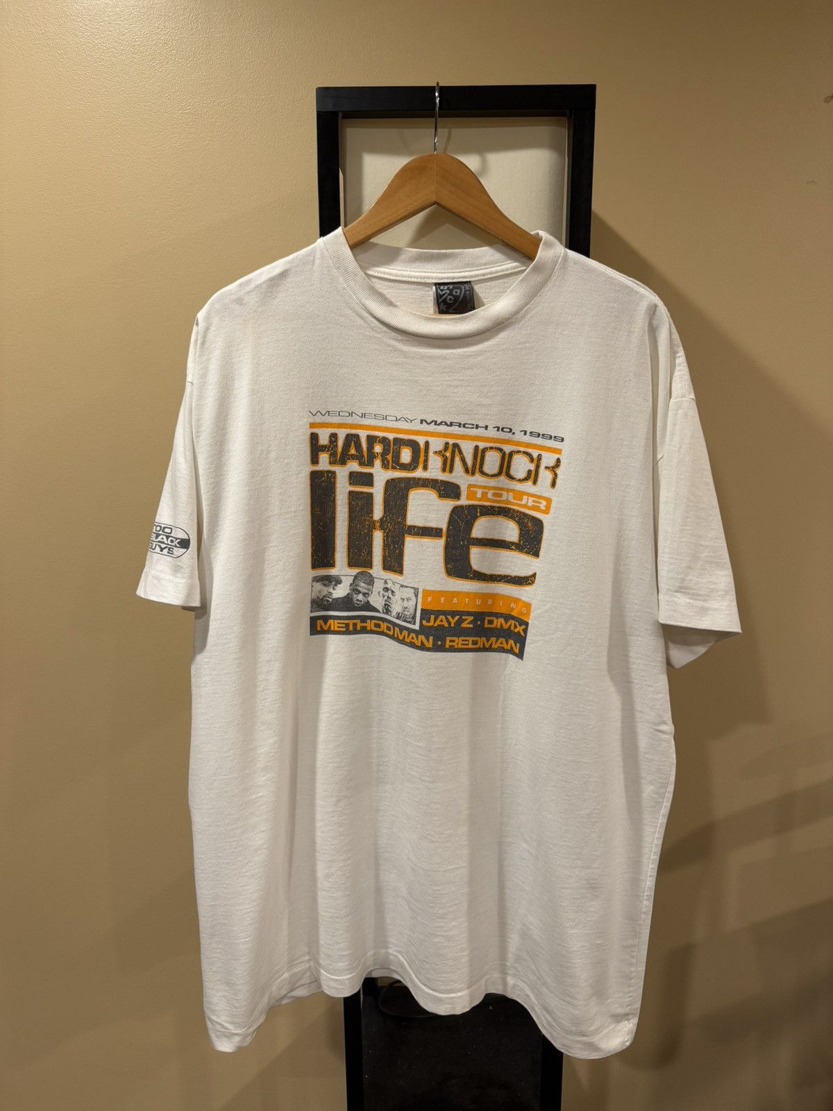 Vintage Vintage Jay Z DMX Hard Knock Life Ryde Die Tour ‘99 Rap Tee Size US XXL / EU 58 / 5 - 9 Thumbnail