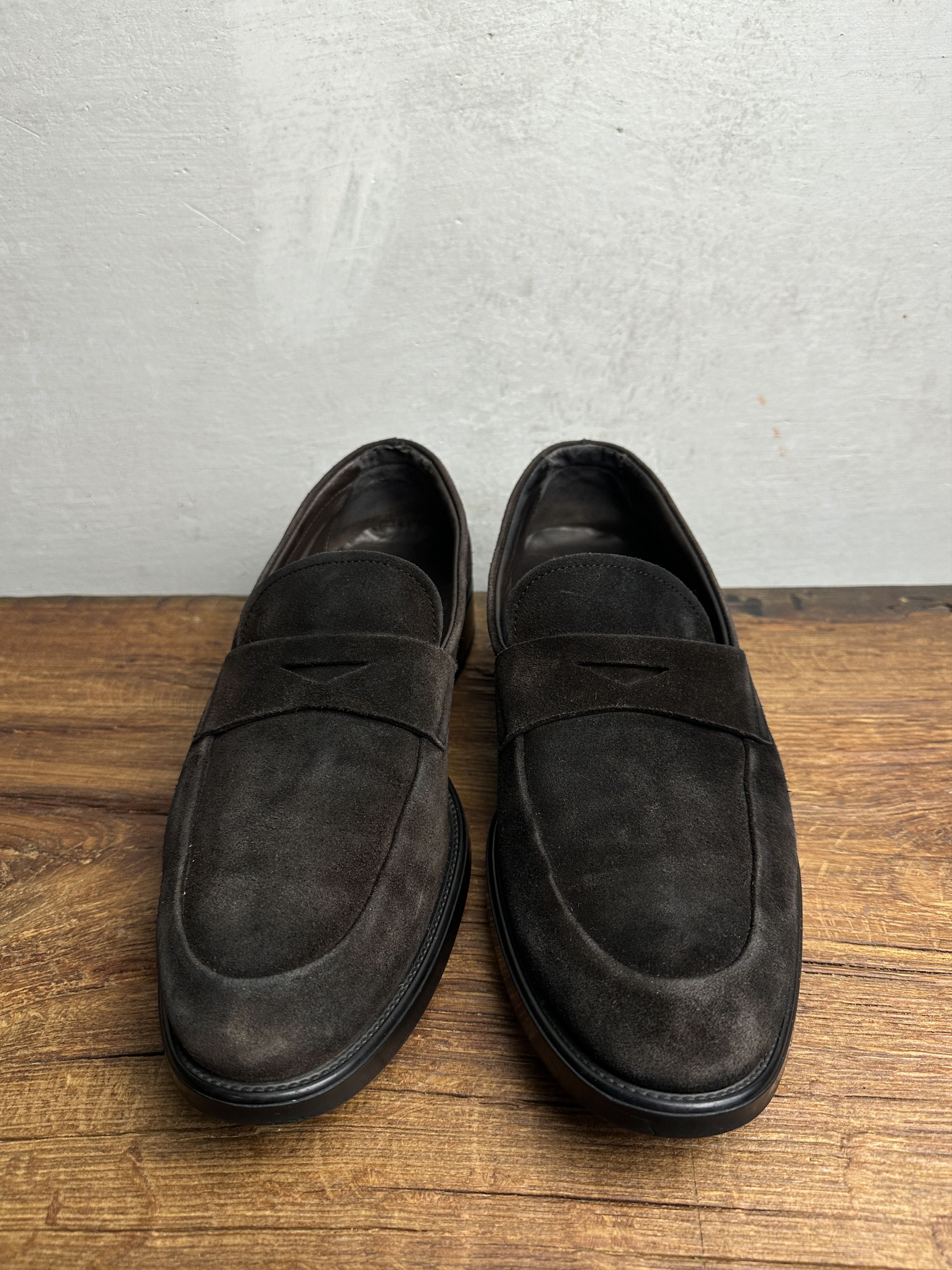Tod's Tod's Formal Brown Suede Loafers Size US 11 / EU 44 - 12 Thumbnail