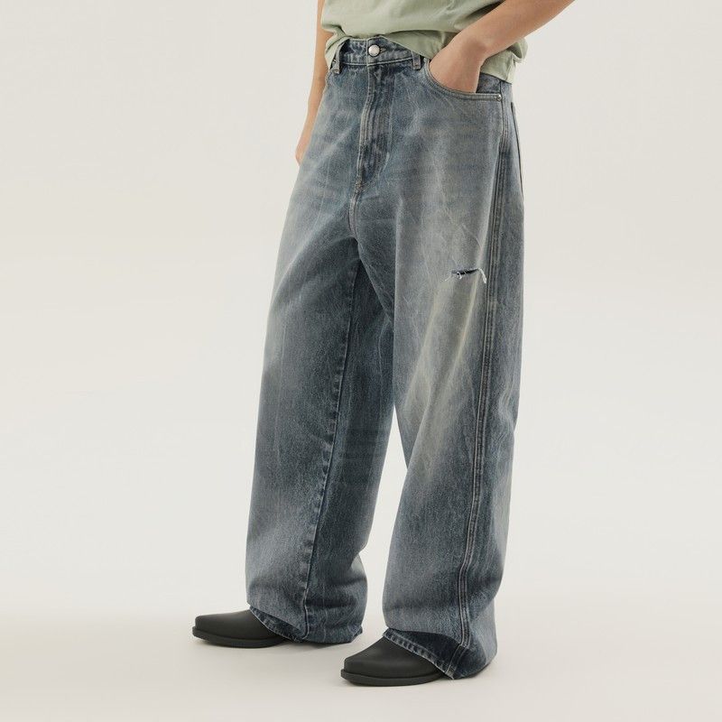 1989 STUDIO 1989 Studio Rhodesian Pants In Stone Blue Denim Size 29" - 1 Thumbnail