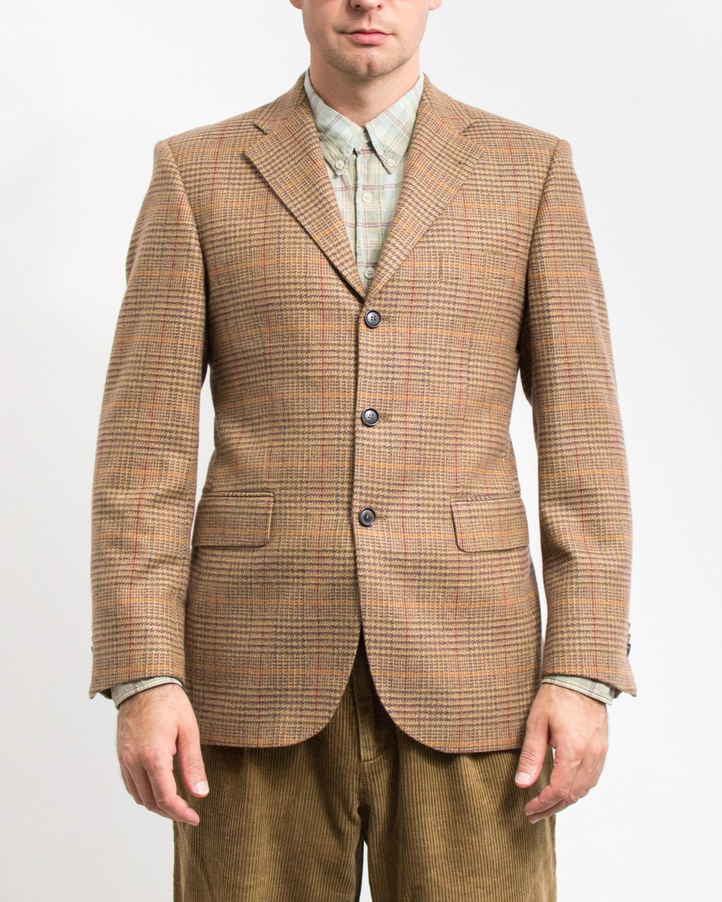 SØR x Johnstons Vintage Cashmere Blazer - Plaid Tweed Jacket